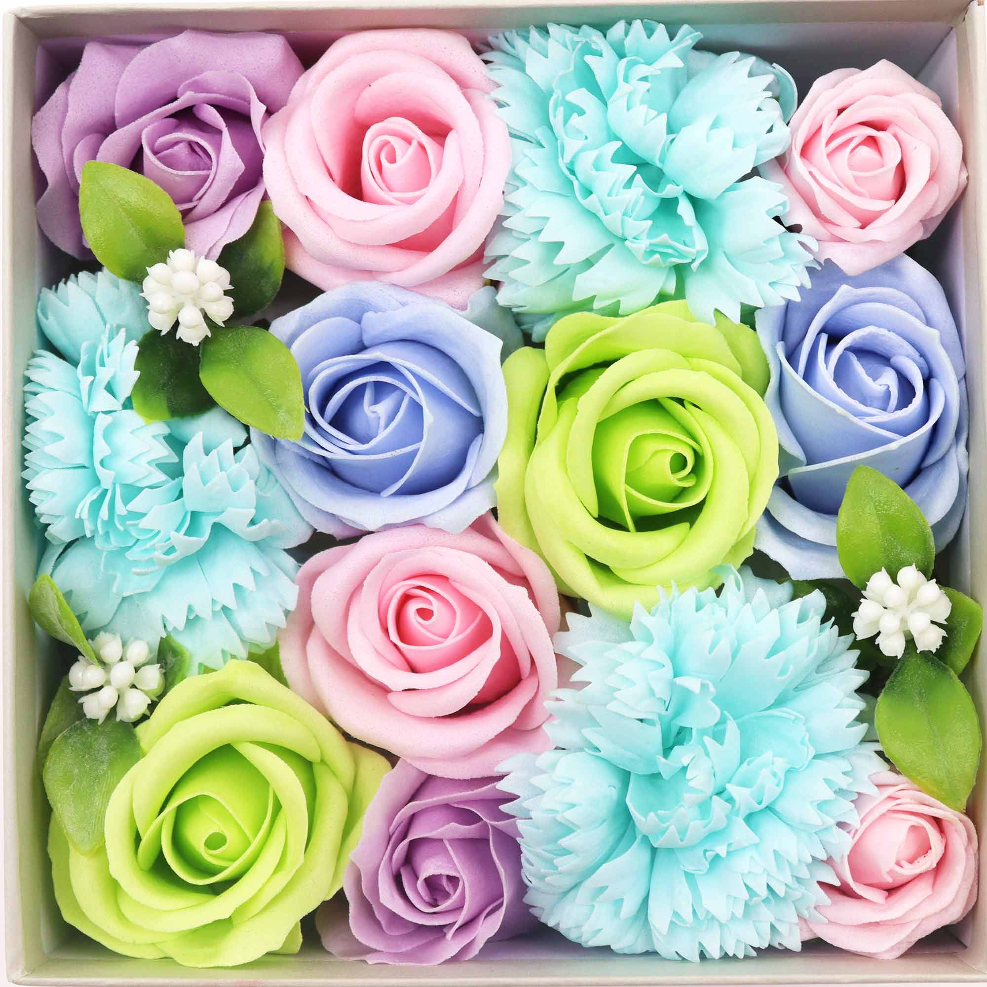 Soap Flower Gift Square Box