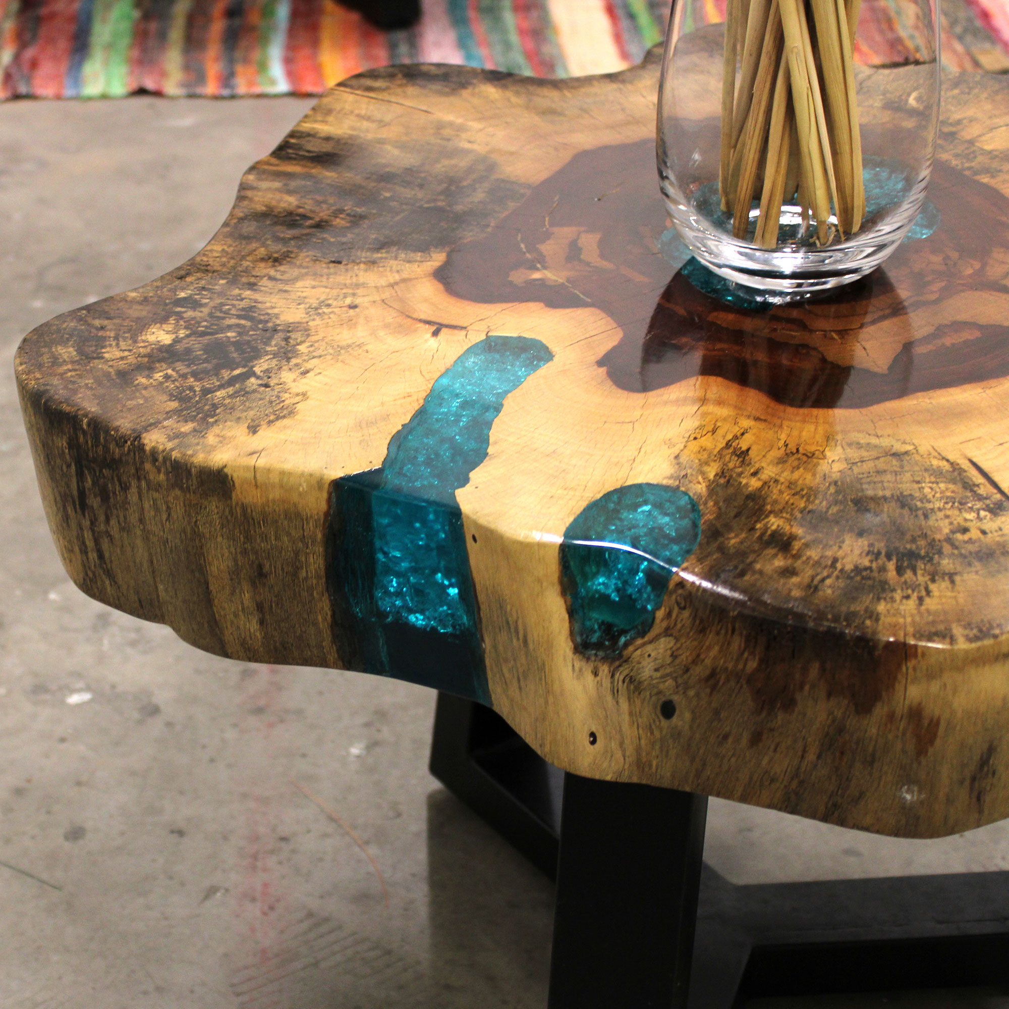 Tamarind and Resin Coffee Table