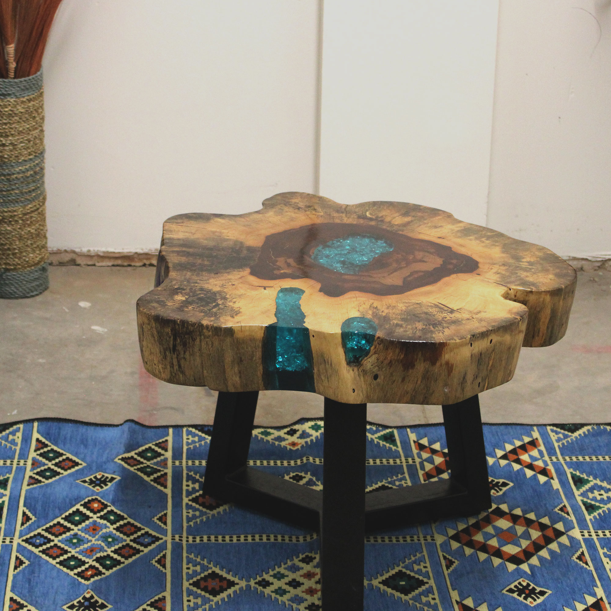 Tamarind and Resin Coffee Table