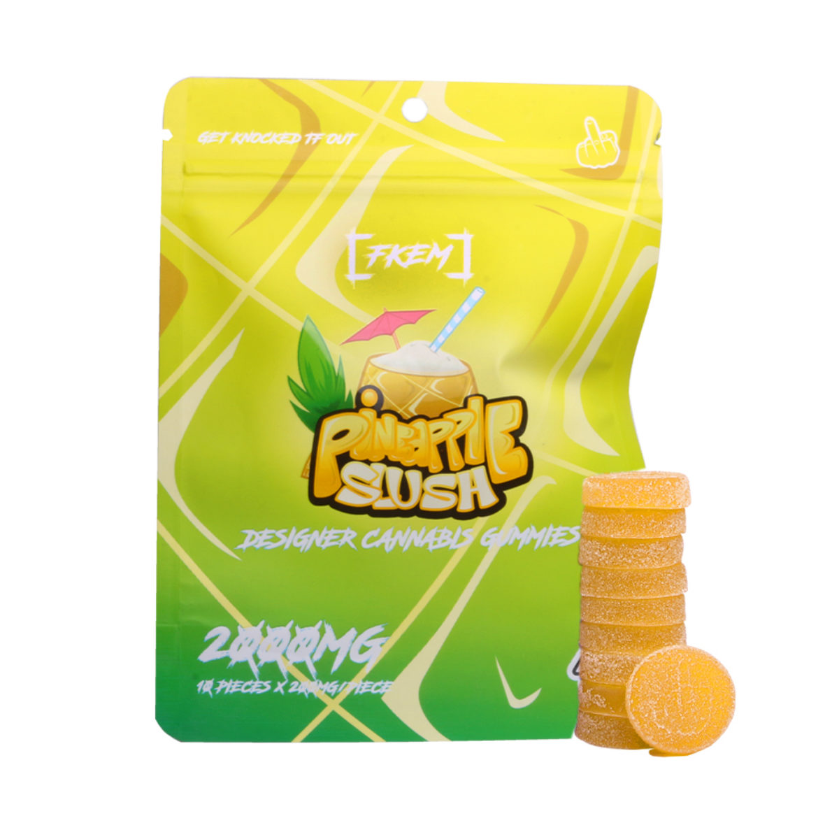 FKEM - Gummy Candy Bag - 2000mg - Pineapple Slush