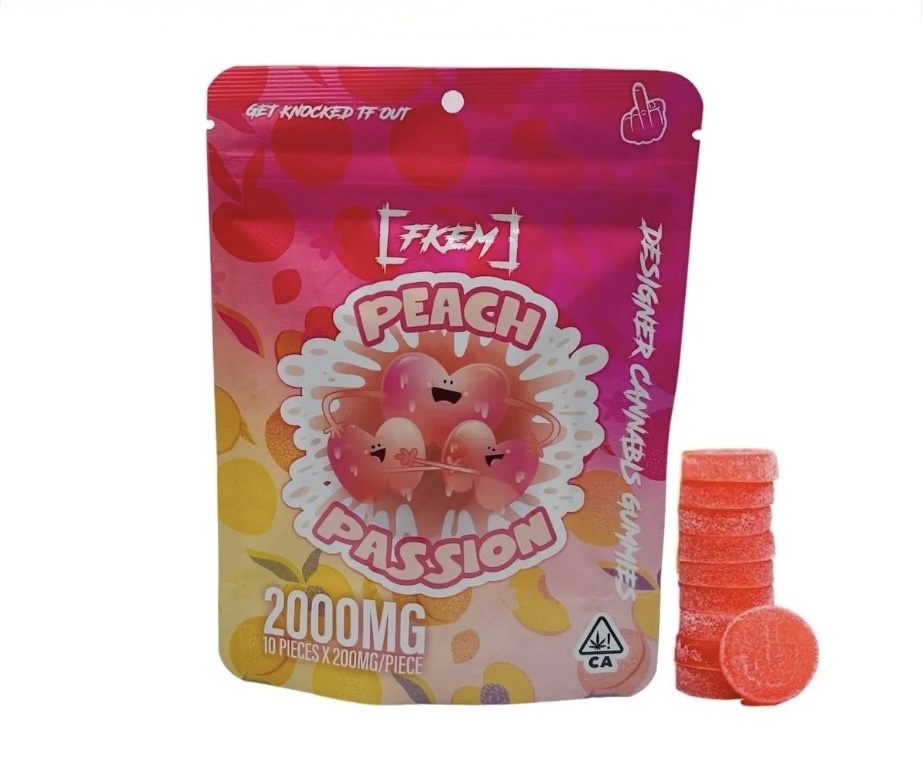 FKEM - Gummy Candy Bag - 2000mg - Peach Passion
