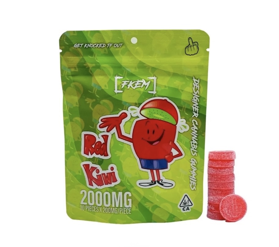 FKEM - Gummy Candy Bag - 2000mg - Red Kiwi