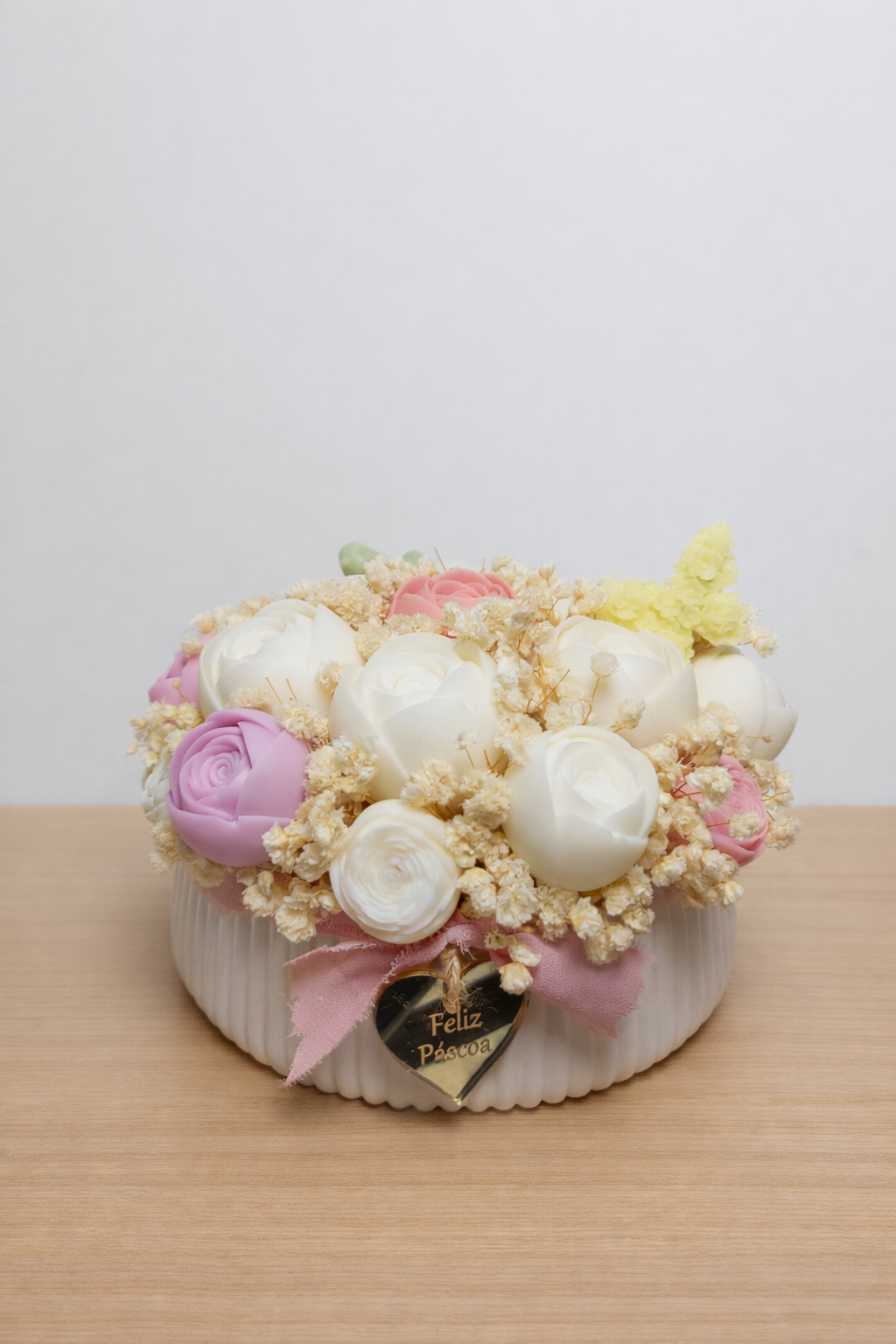 Bouquet Feliz páscoa - cores mimosas