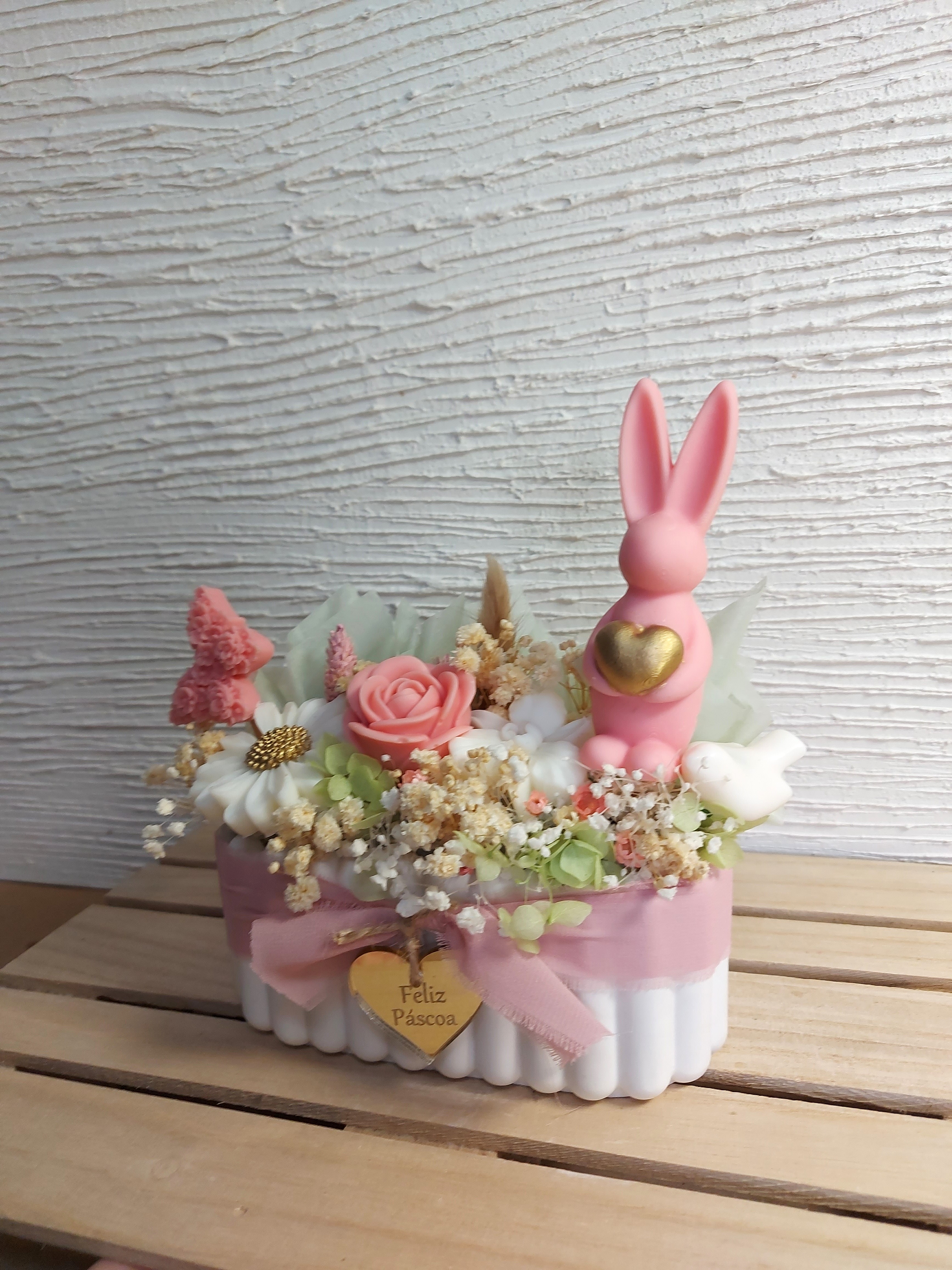Cesto da Páscoa - Rosa