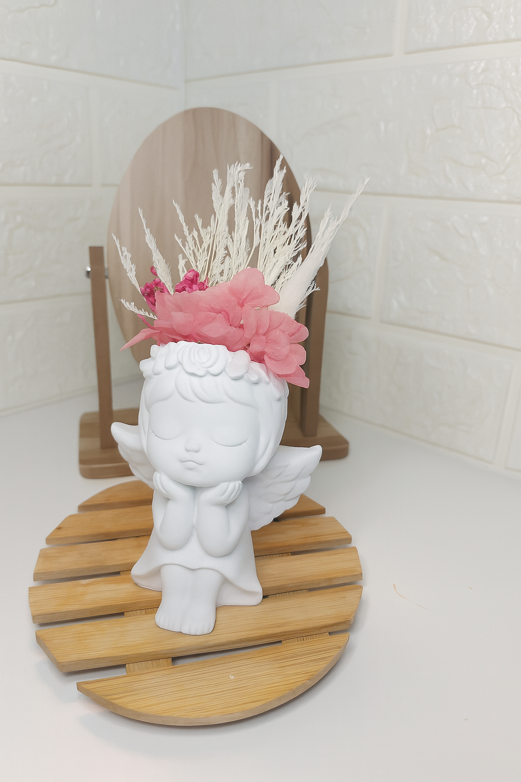 Anjo Fofa "Inocente" em gesso perfumado