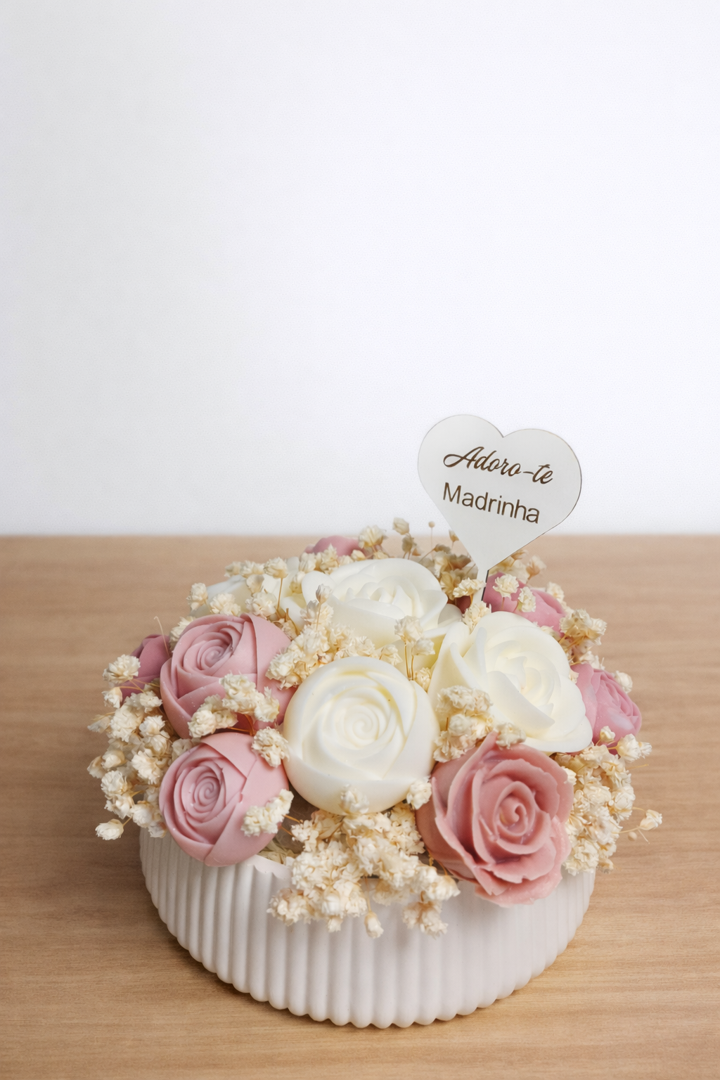 Bouquet XL Tons Rosa Velho/Branco