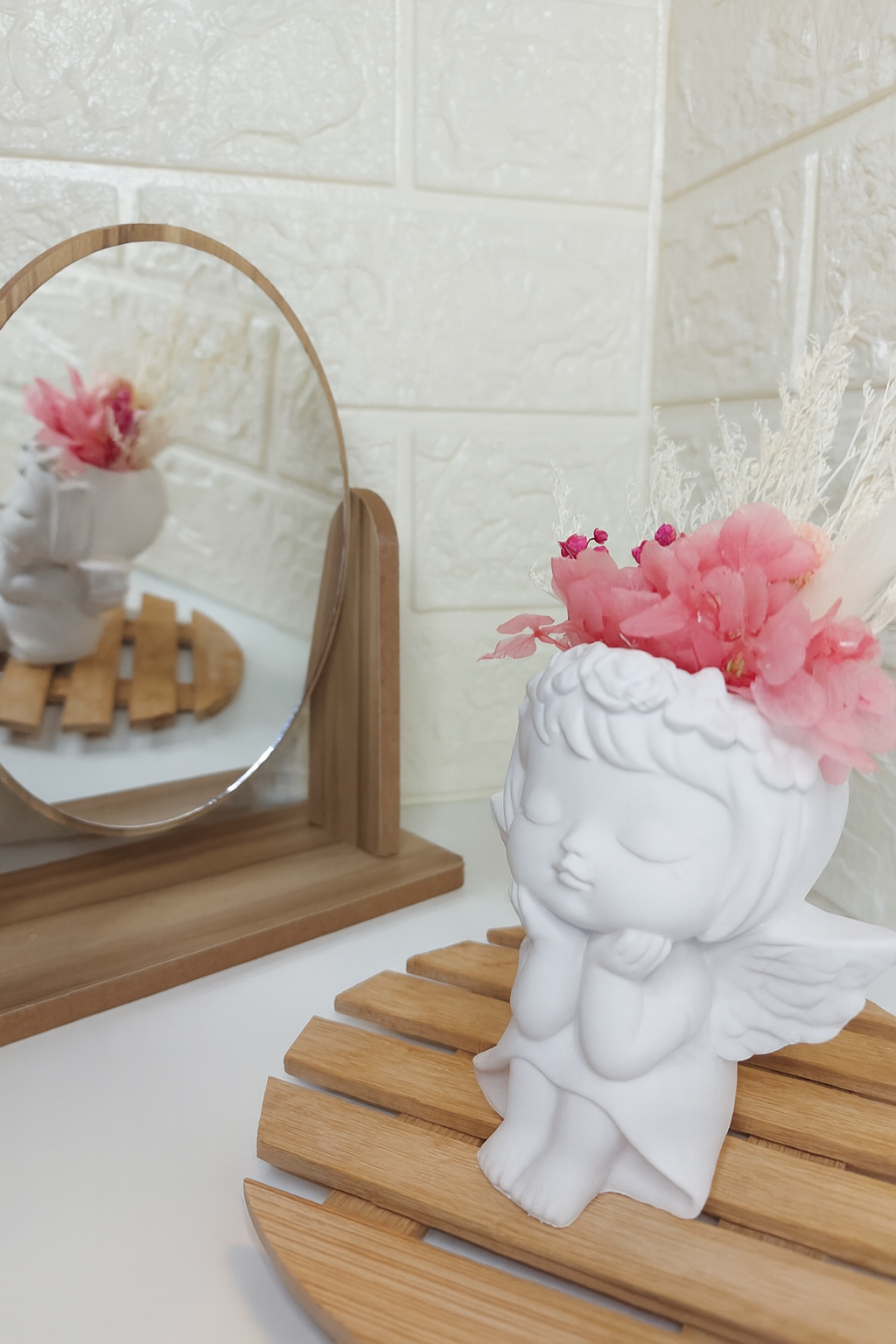 Anjo Fofa "Inocente" em gesso perfumado