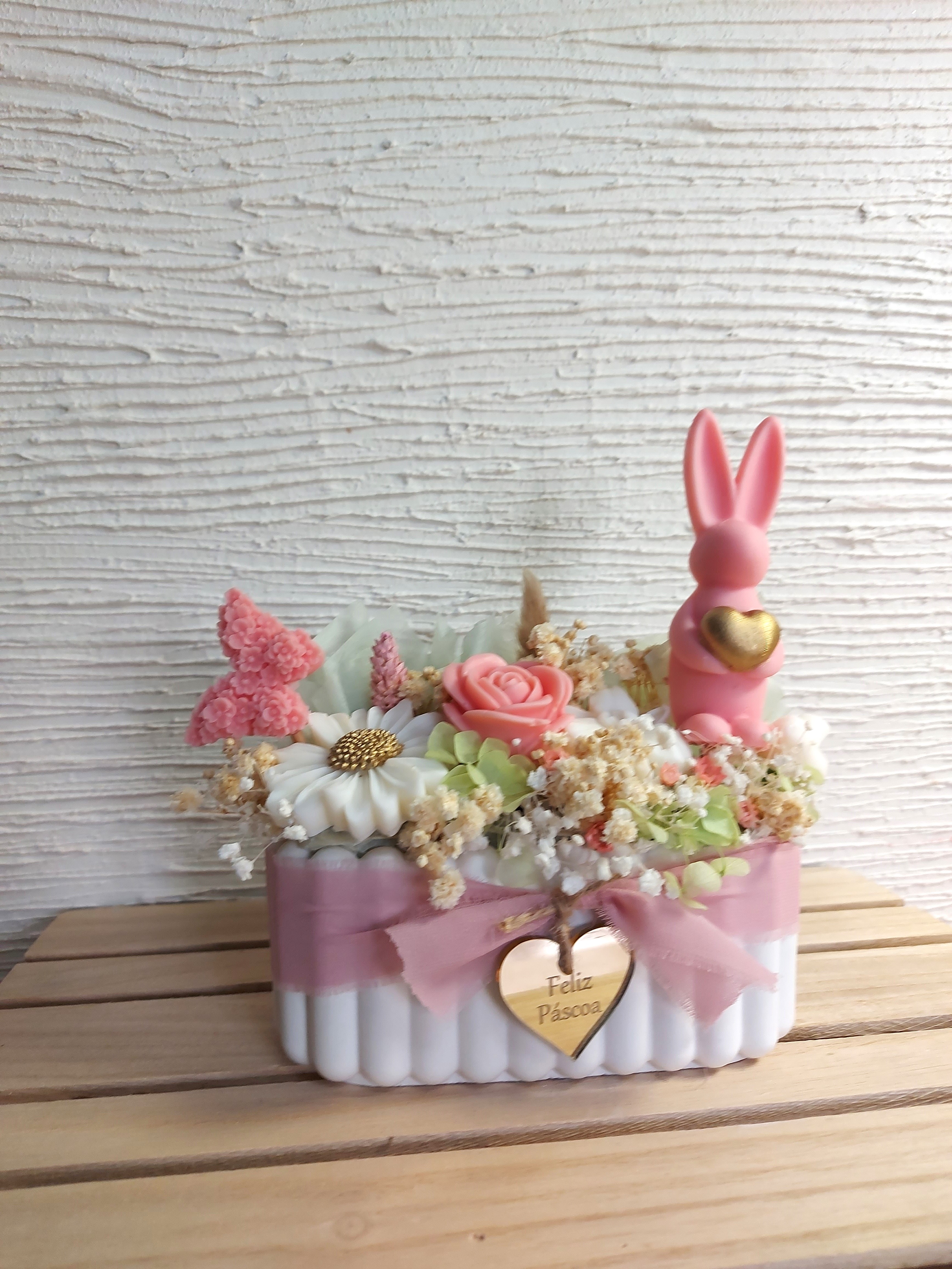 Cesto da Páscoa - Rosa