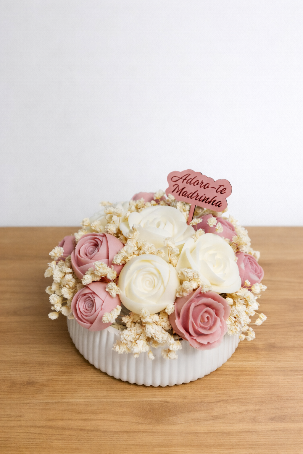 Bouquet XL Tons Rosa Velho/Branco