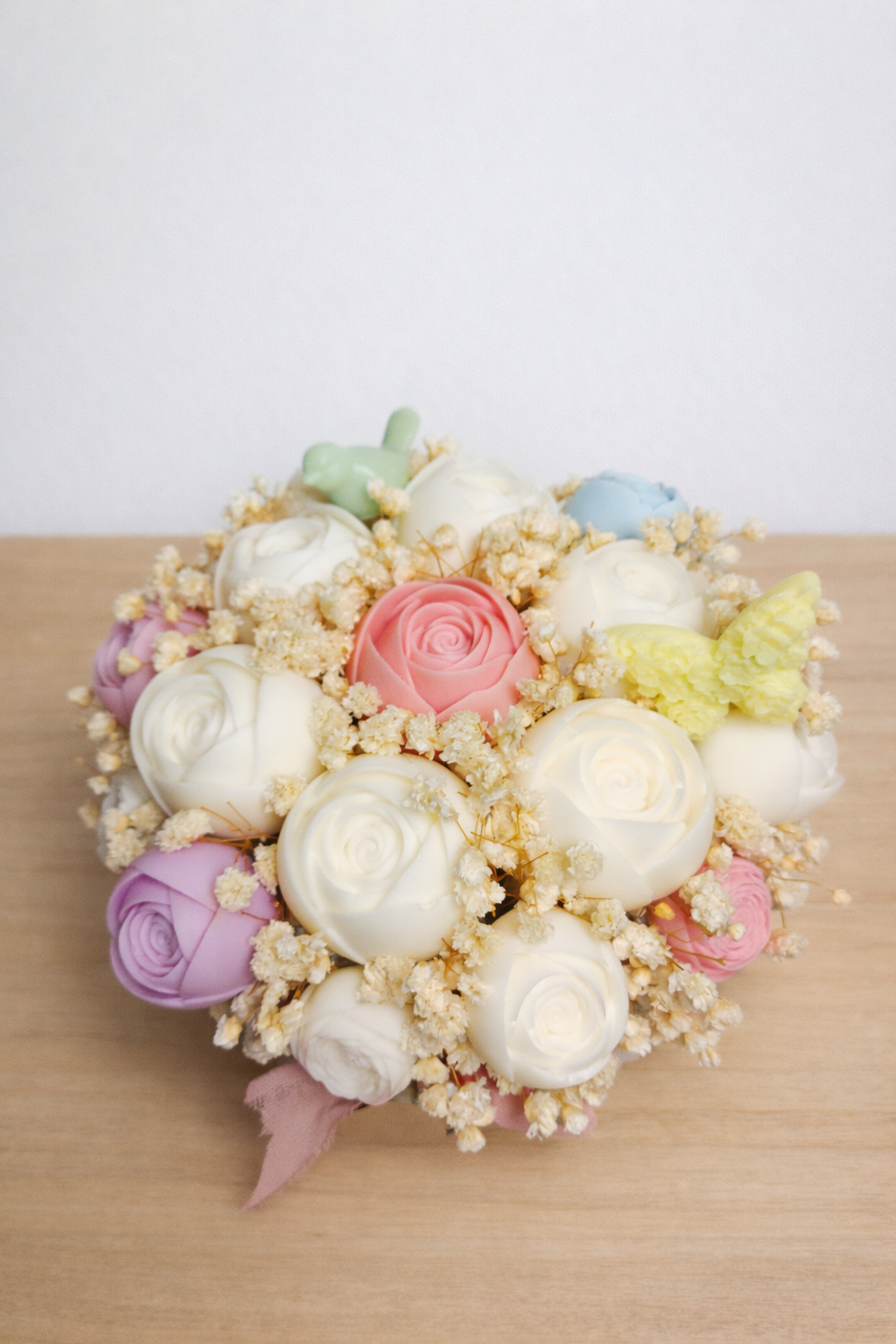 Bouquet Feliz páscoa - cores mimosas