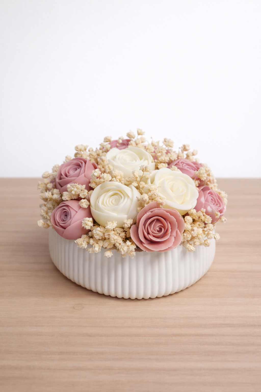 Bouquet XL Tons Rosa Velho/Branco