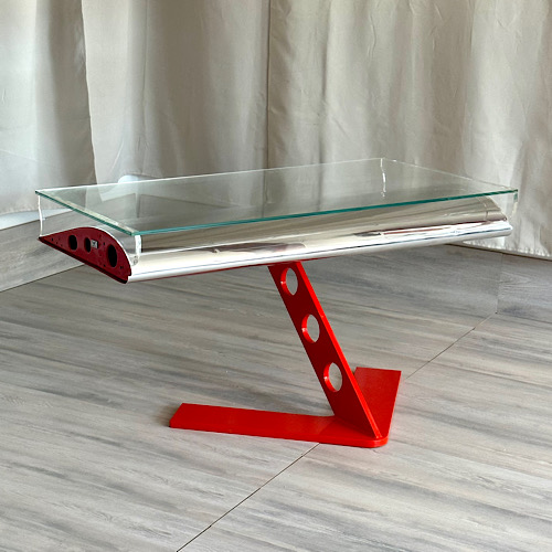 Red Jet Flap L29 Dolphin Airplane Wing Desk