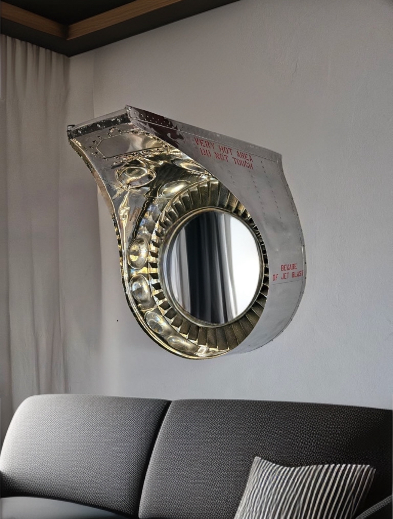 Jetfighter Fiat G.91 Exhaust Cone Aviation Mirror