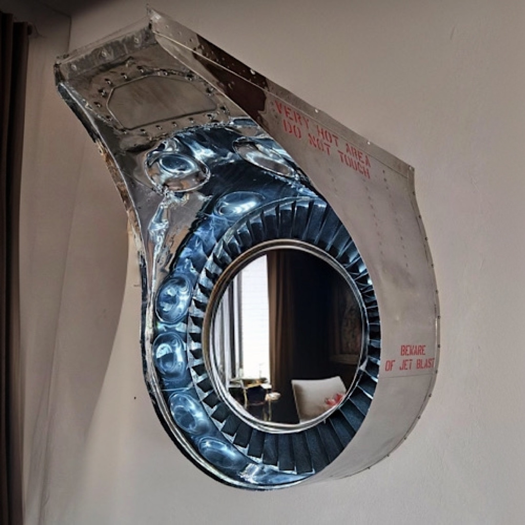 Jetfighter Fiat G.91 Exhaust Cone Aviation Mirror