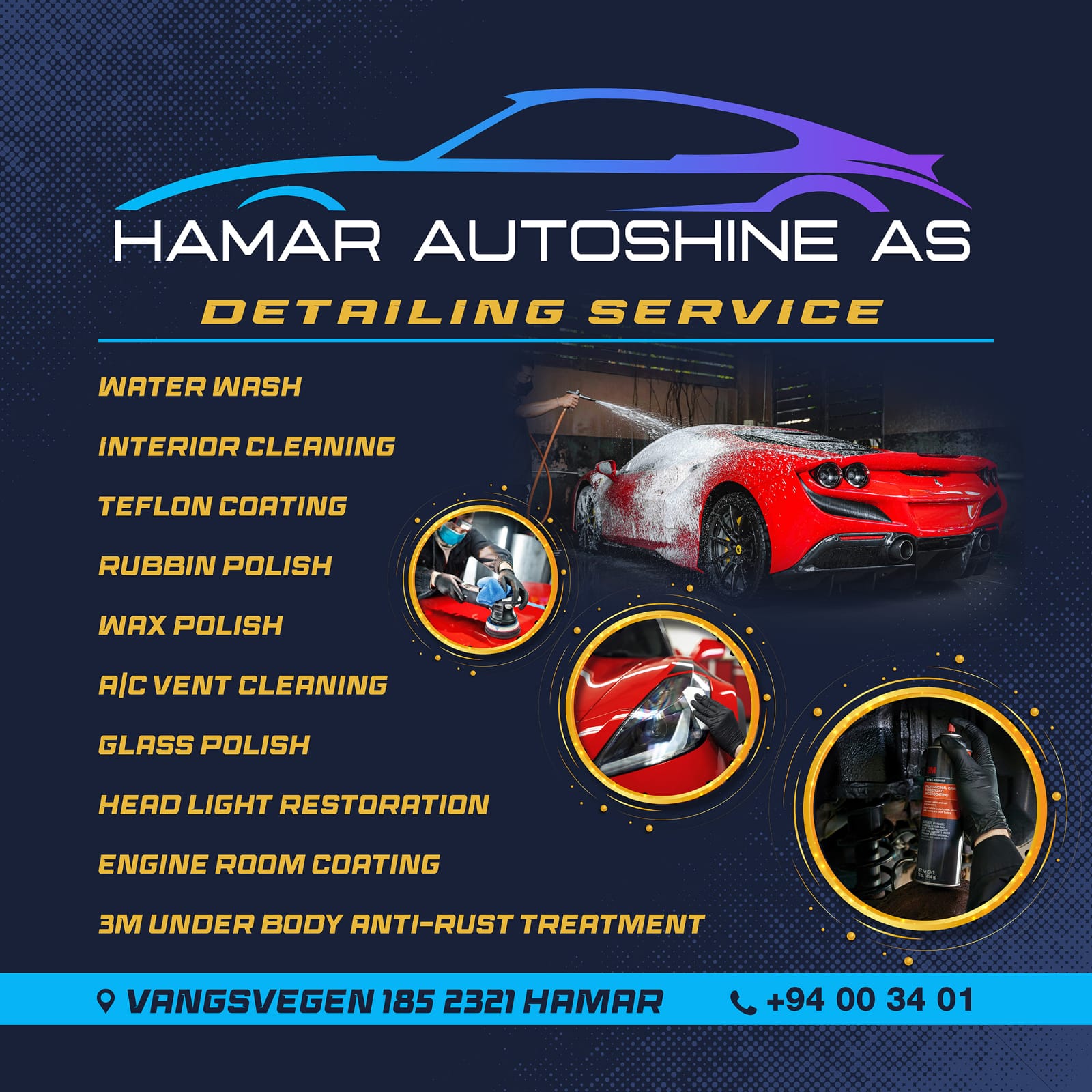 Utvendig og innvendig vask