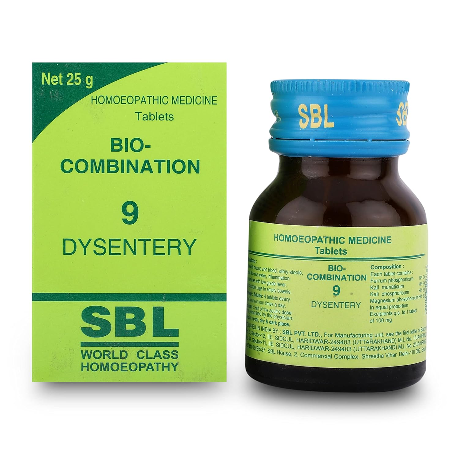 SBL Bio-Combination 9 Dysentery Tablets