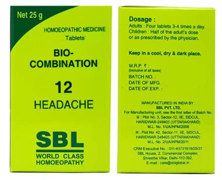 Bio-Combination 12 Headache Tablets