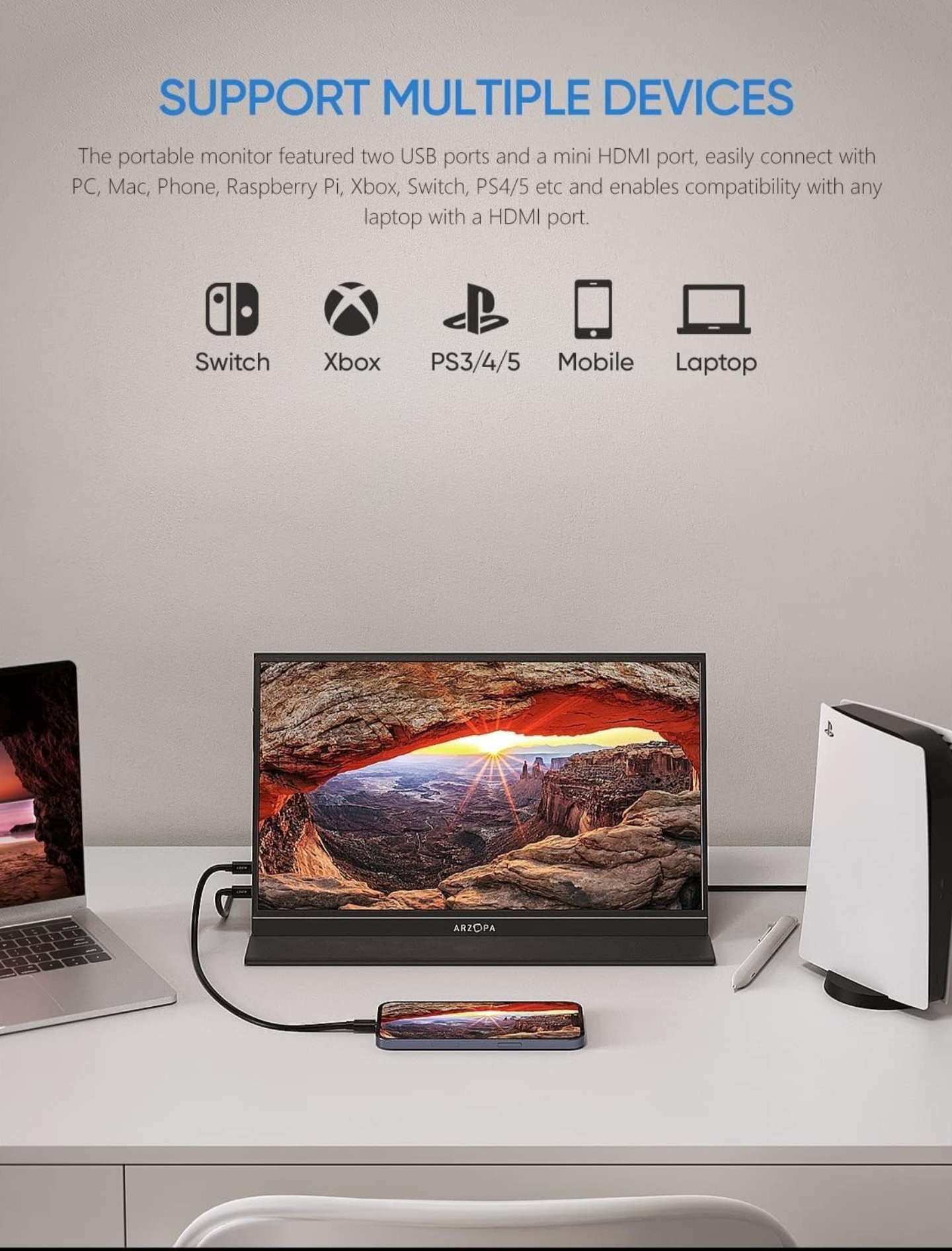 Monitor Portátil Arzopa