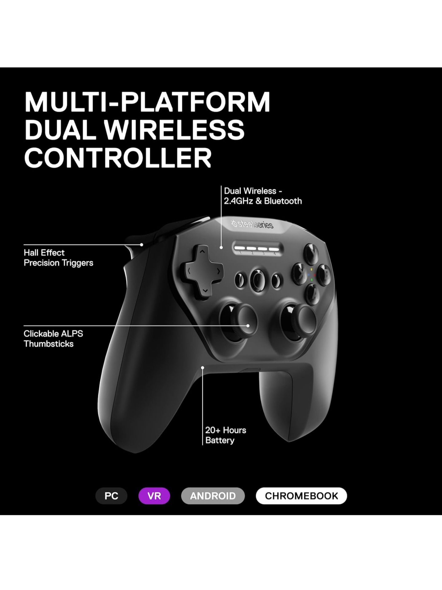 Control Inalambrico SteelSeries Stratus Duo