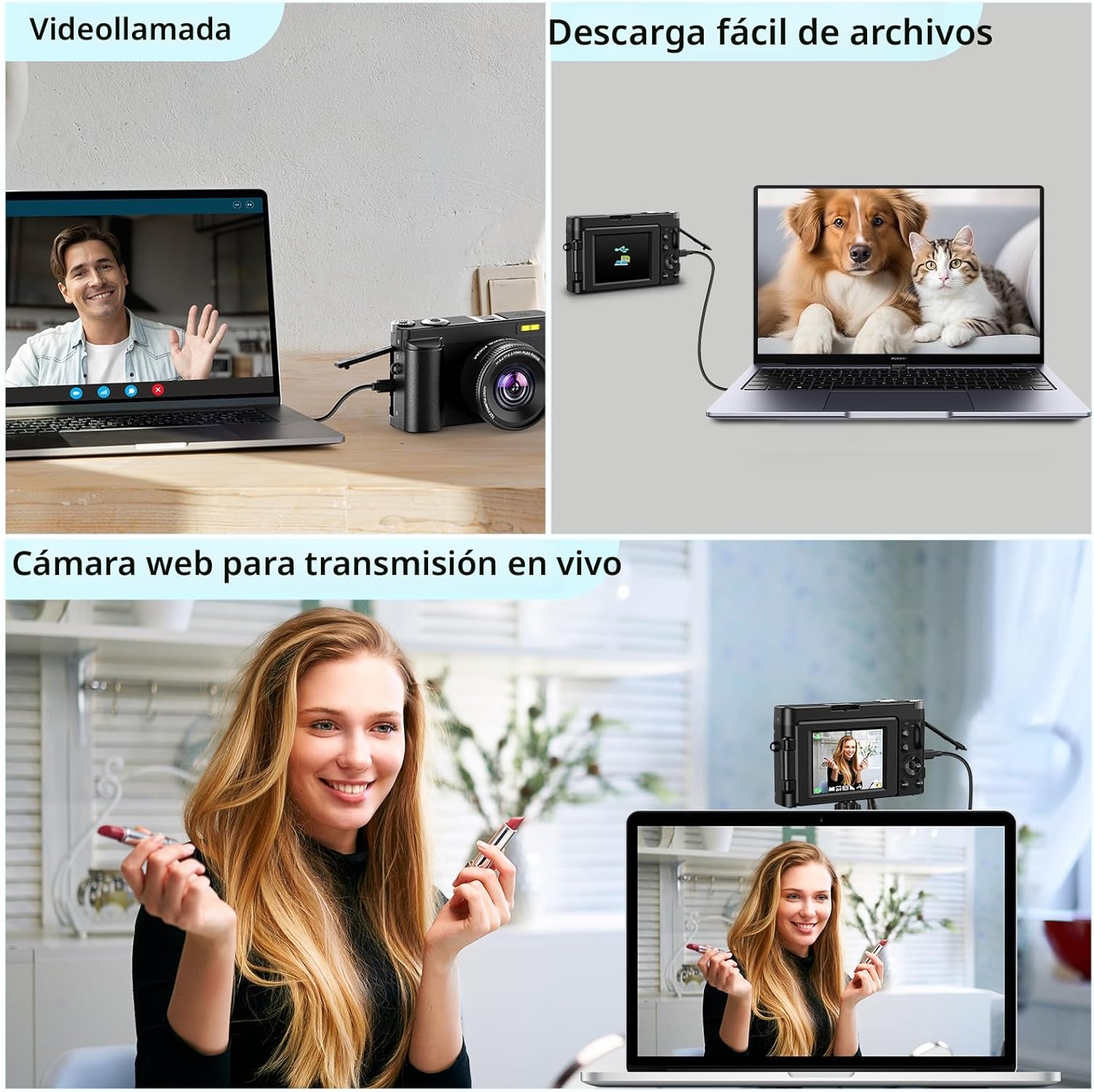 Cámara Digital 4K 48MP