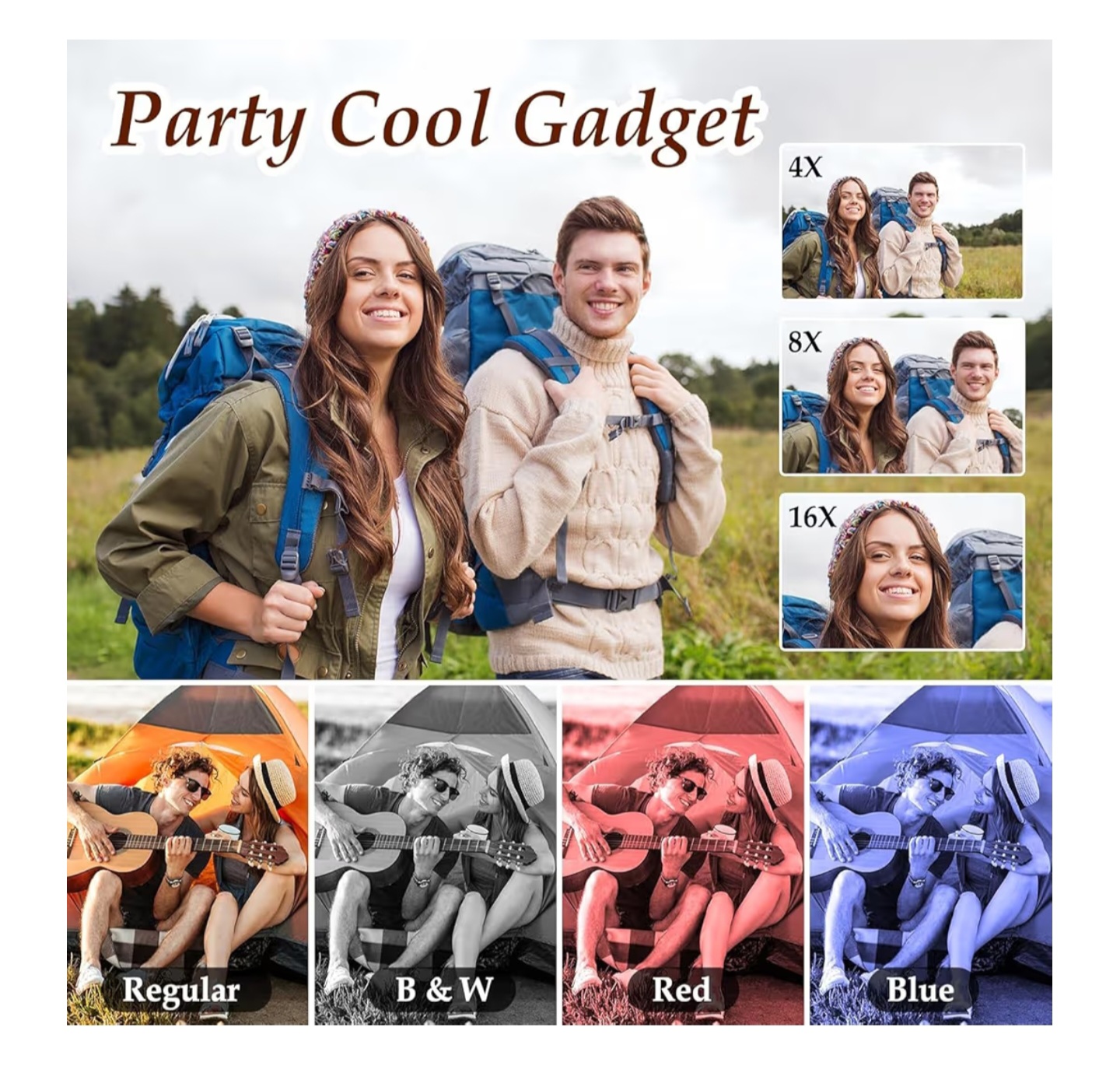 Cámara Digital Forc 4K 64MP con Zoom 18X y Anti-Shake