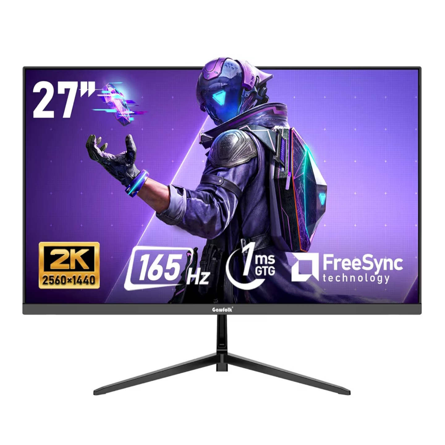 Monitor Gaming Gawfolk 27” 2K QHD 165Hz