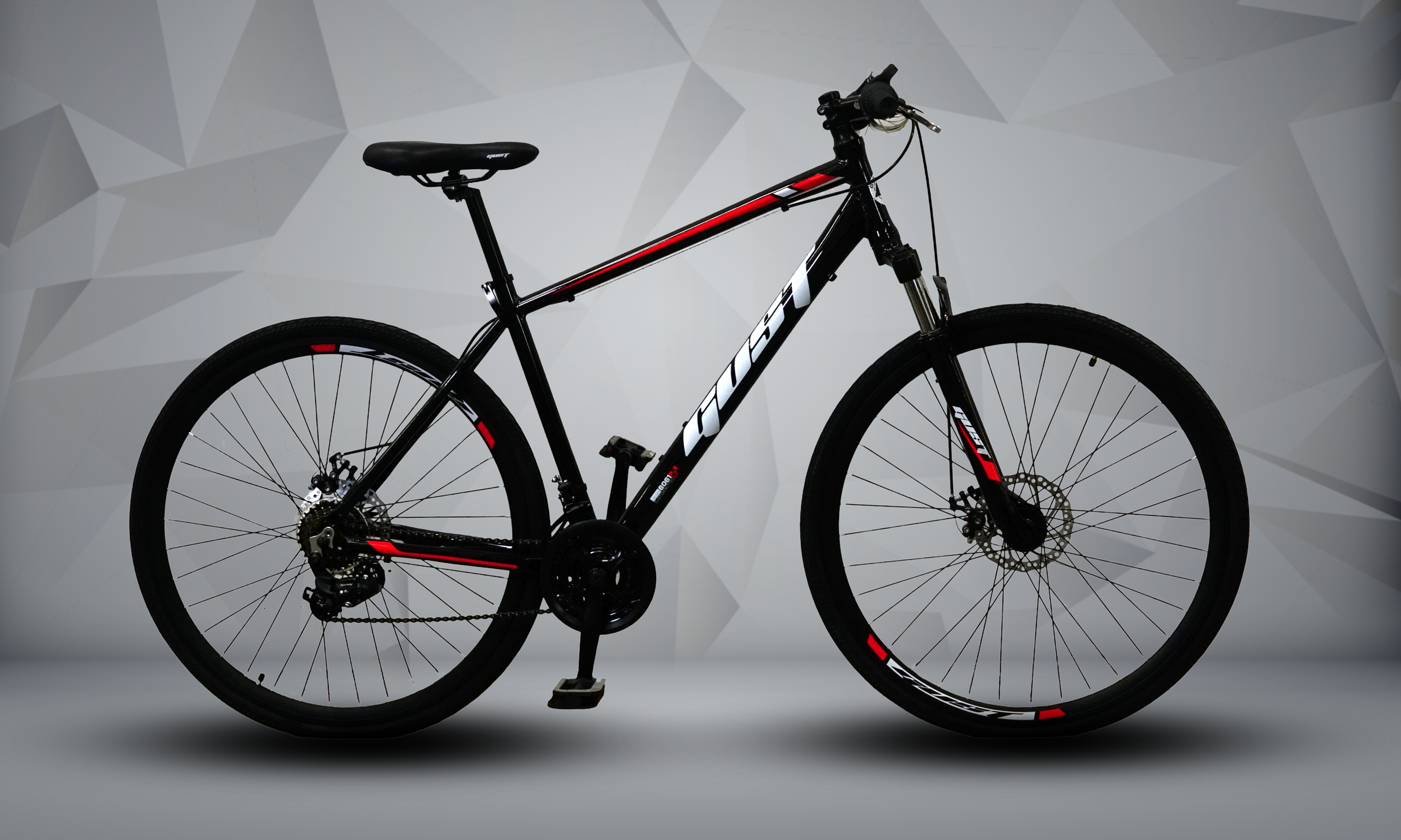 GUST 26-Inch City Hybrid Bike | 21-Speed, Front Suspension, Disc Brakes