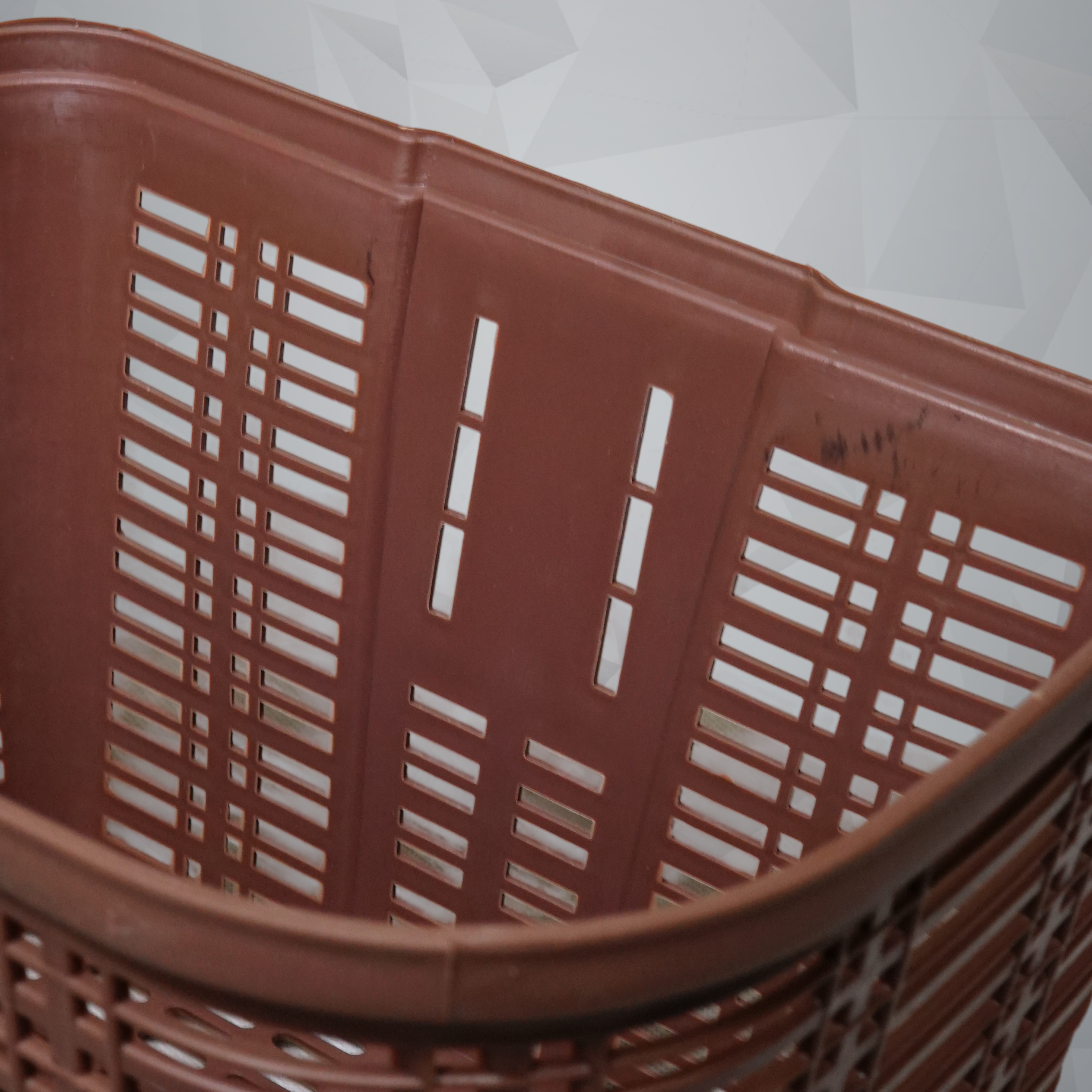 JUHI Front Bicycle Basket | Lightweight Brown Storage, Durable & Easy to Attach