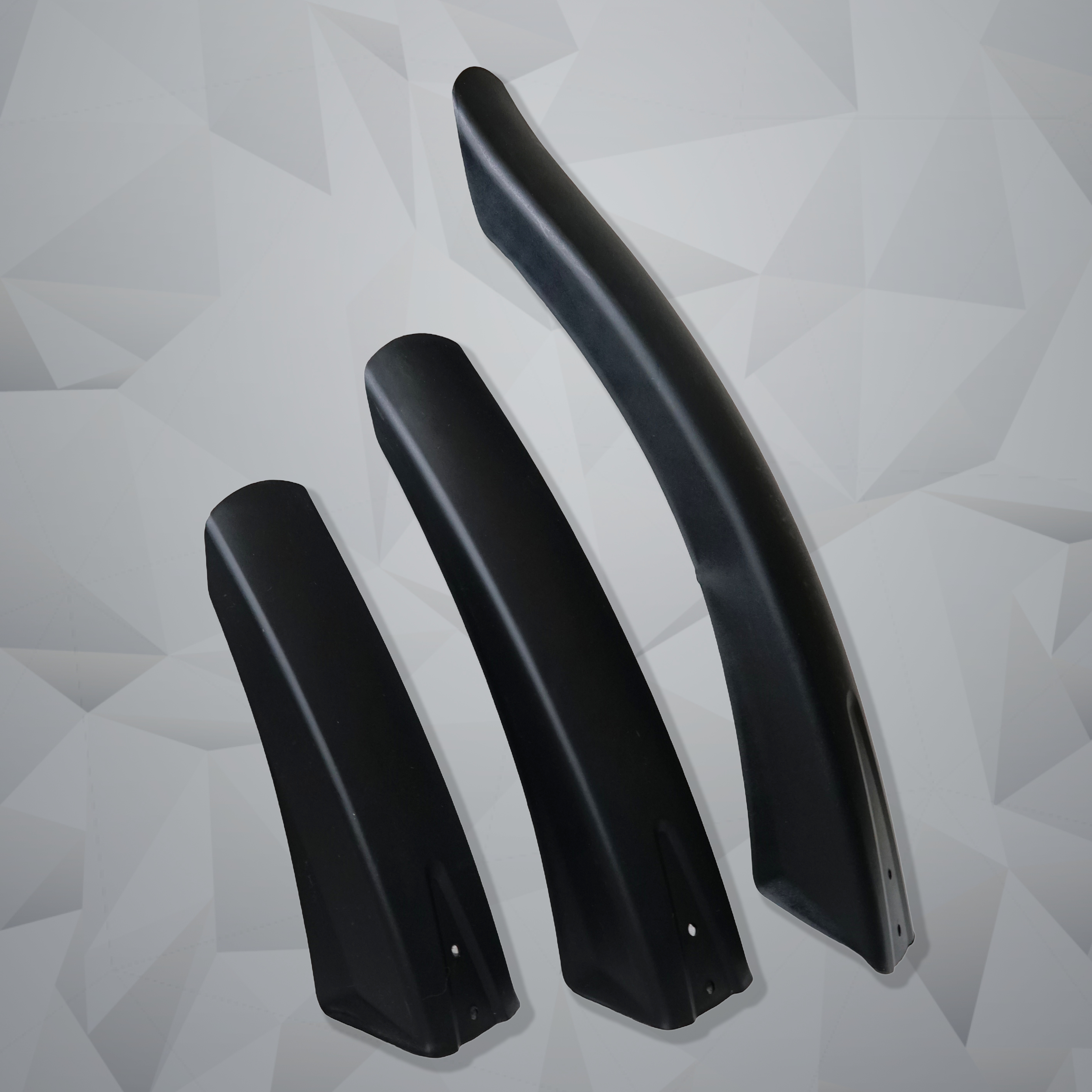 GUST Universal Bike Mudguards | Black Front & Rear Fenders, Fits All Bikes