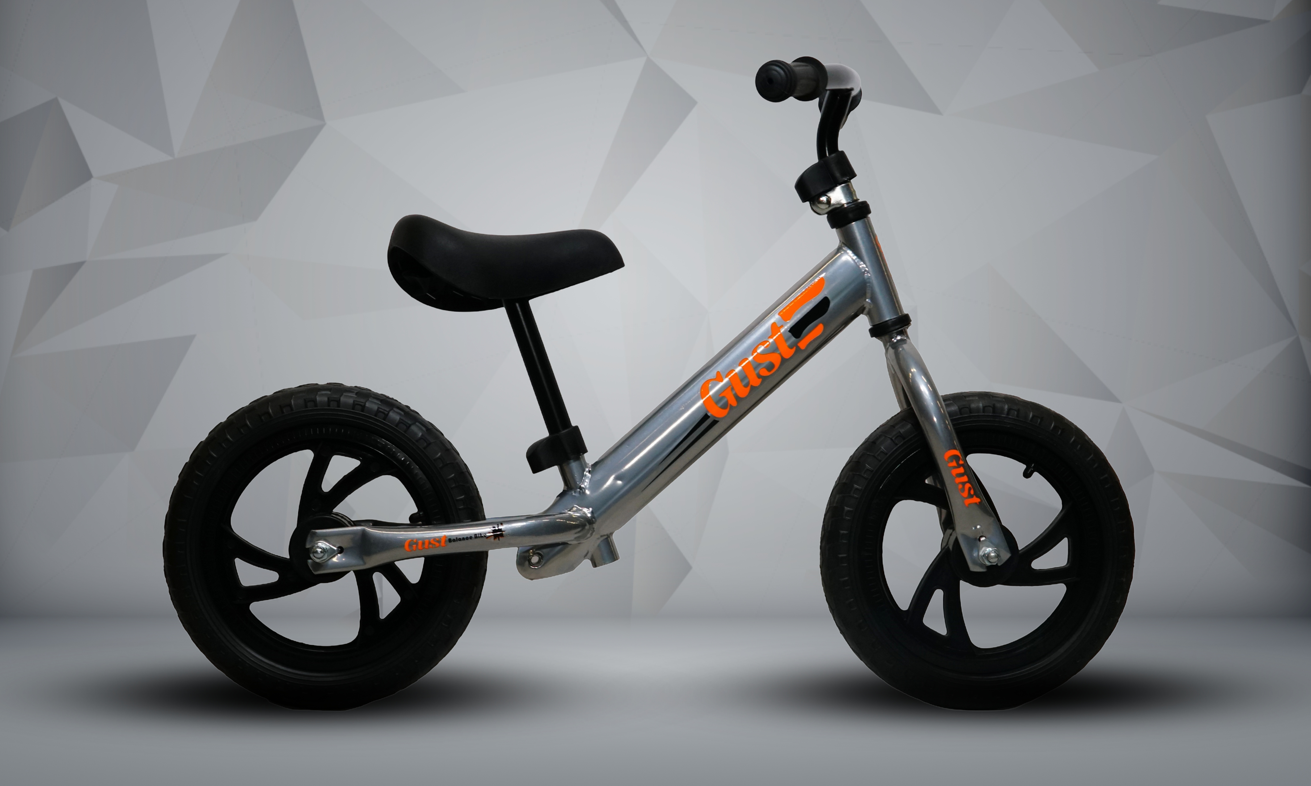 GUST Kids Balance Bike | Lightweight, 12-Inch Airless Tires, Adjustable Seat