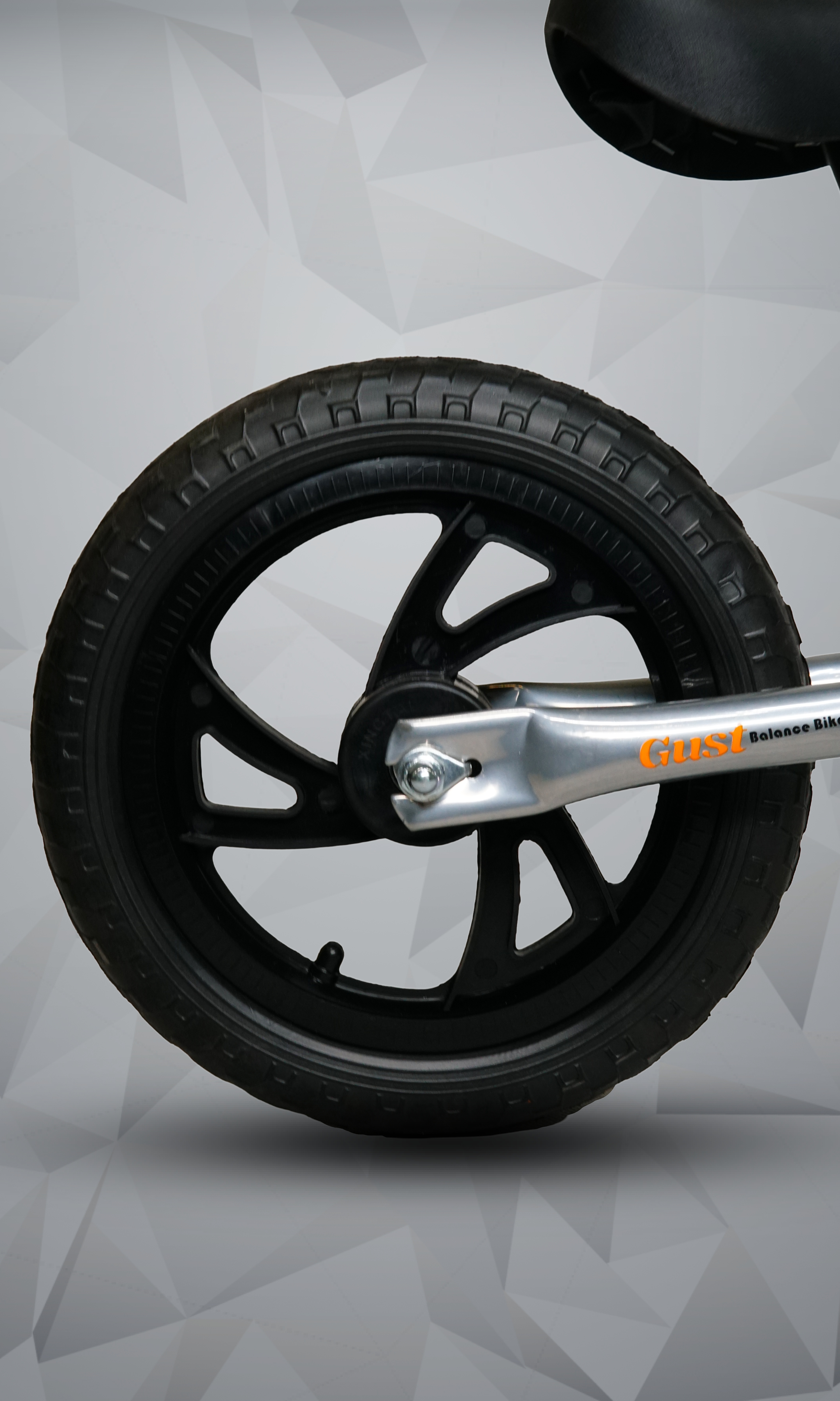 GUST Kids Balance Bike | Lightweight, 12-Inch Airless Tires, Adjustable Seat