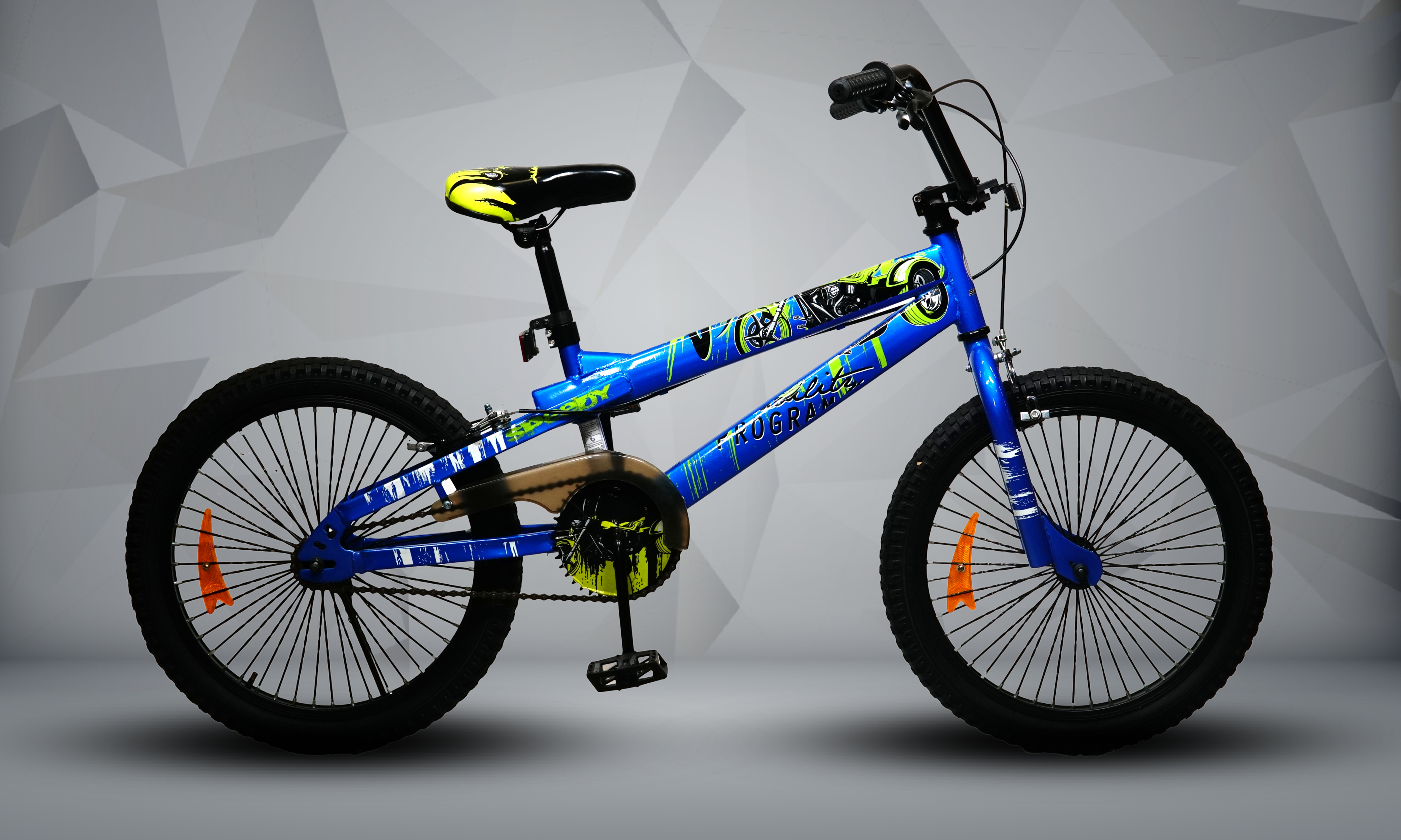 Kids BMX Bike | 20-Inch Wheels, Blue Steel Frame, Front & Rear Brakes