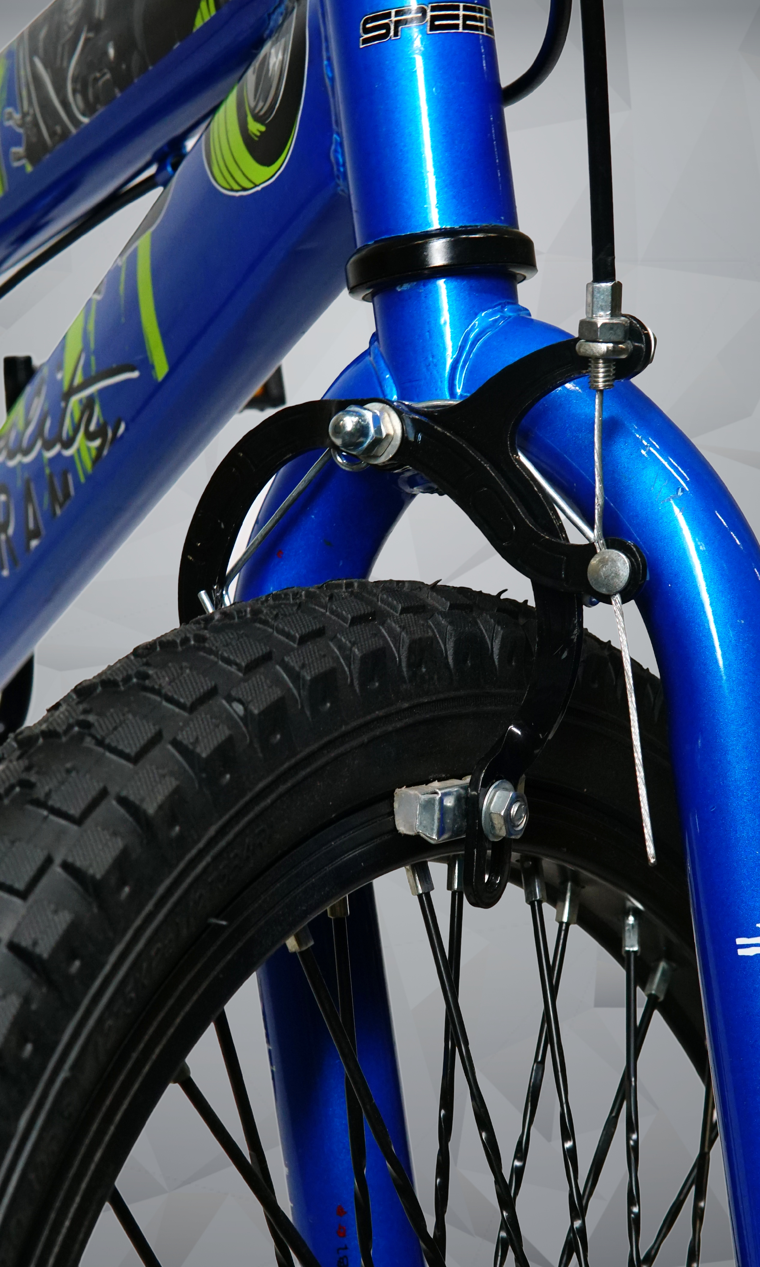 Kids BMX Bike | 20-Inch Wheels, Blue Steel Frame, Front & Rear Brakes