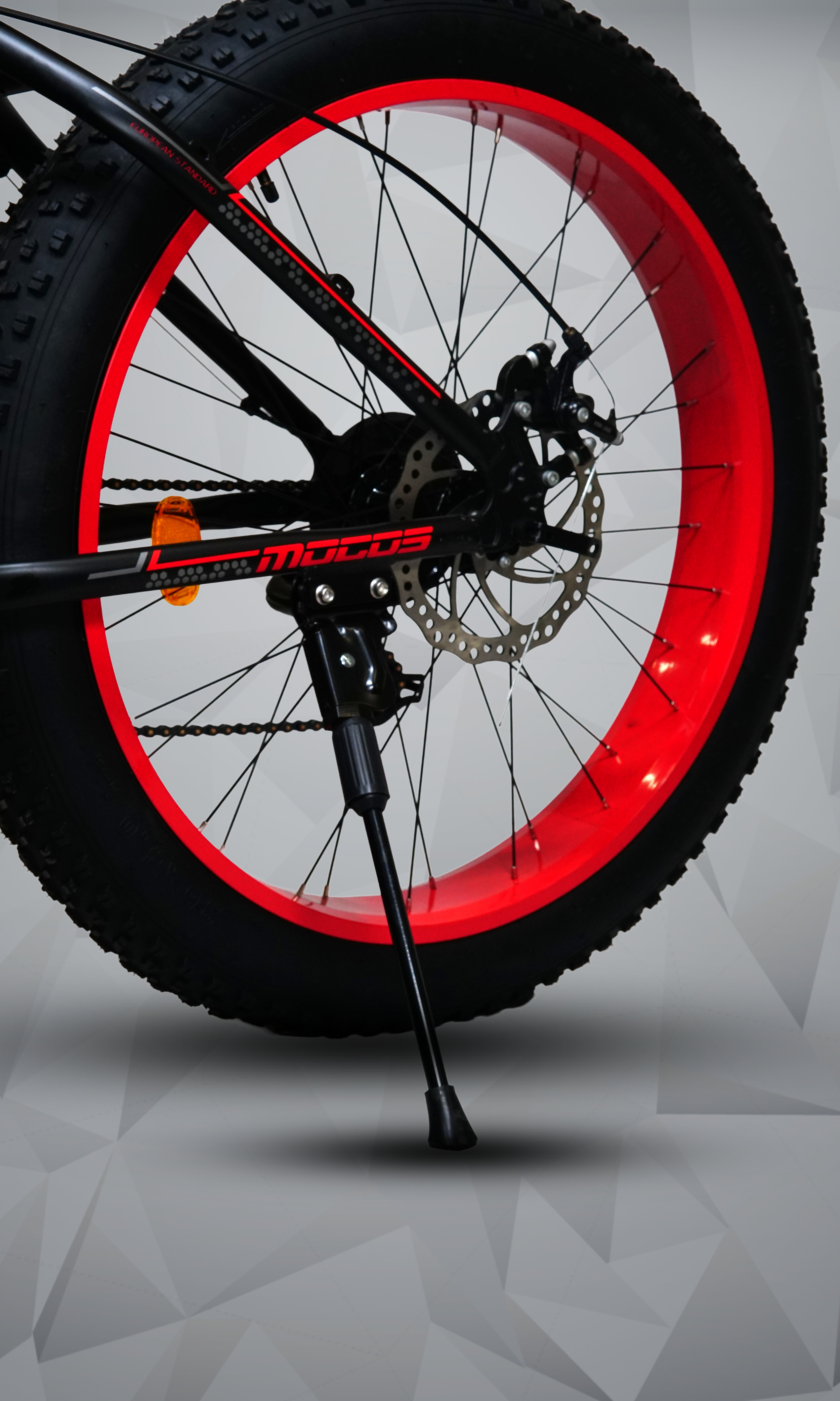 GUST 26-Inch Fat Tire Mountain Bike | 21-Speed, Front Suspension, Disc Brakes