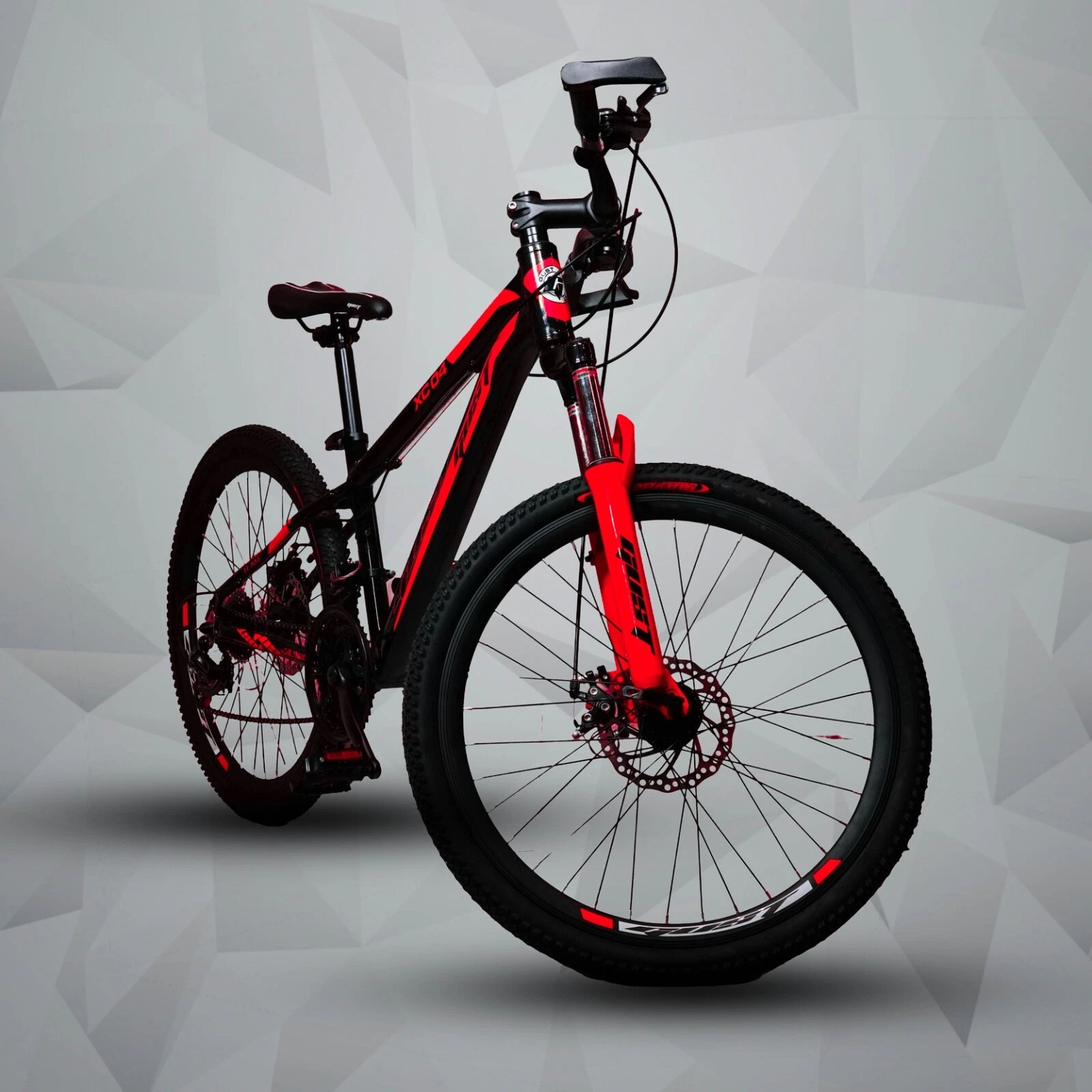 GUST 24-Inch Mountain Bike | 21-Speed, Front Suspension, Disc Brakes – Kids & Adults