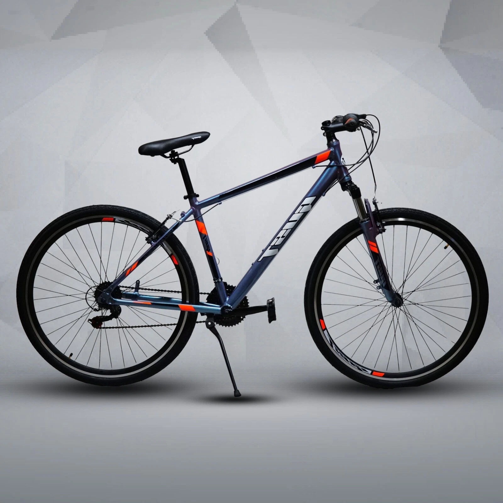 GUST Hybrid Bike | Large, 21-Speed, Front Suspension, Disc Brakes – City & Trail