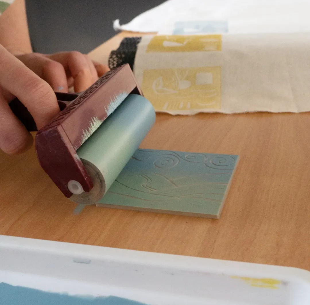 Block printing on fabric - 25/04/26