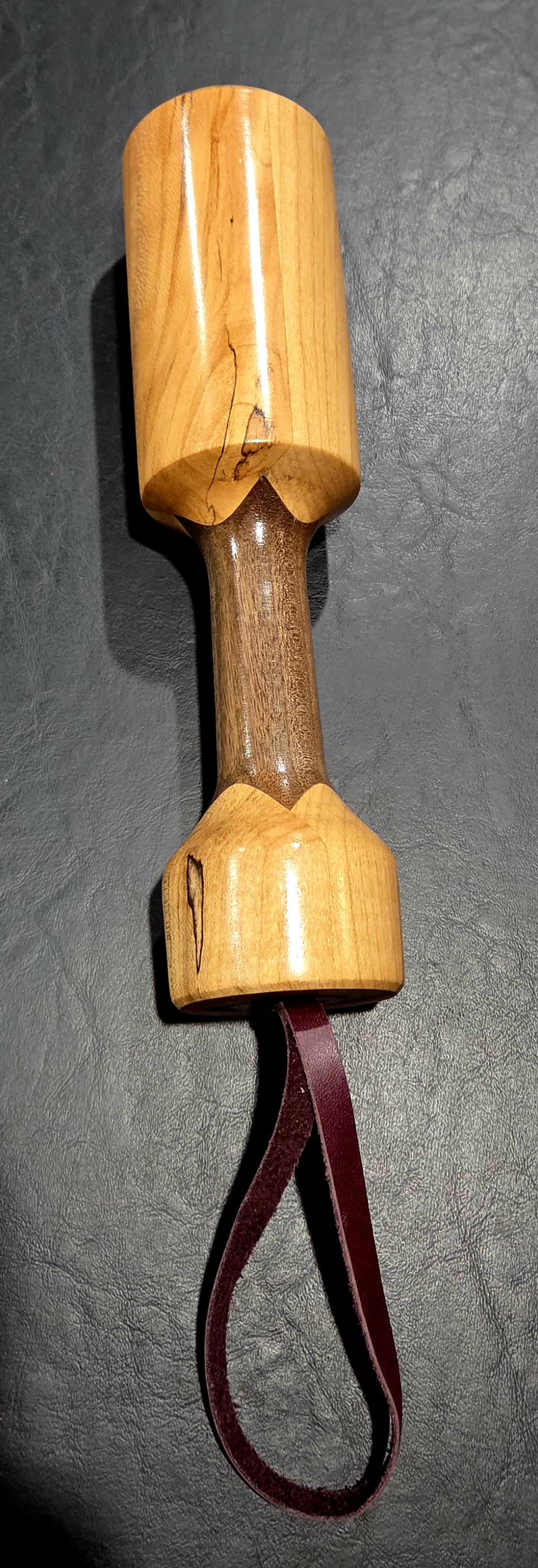 Mini butt buster- spalted maple and walnut 