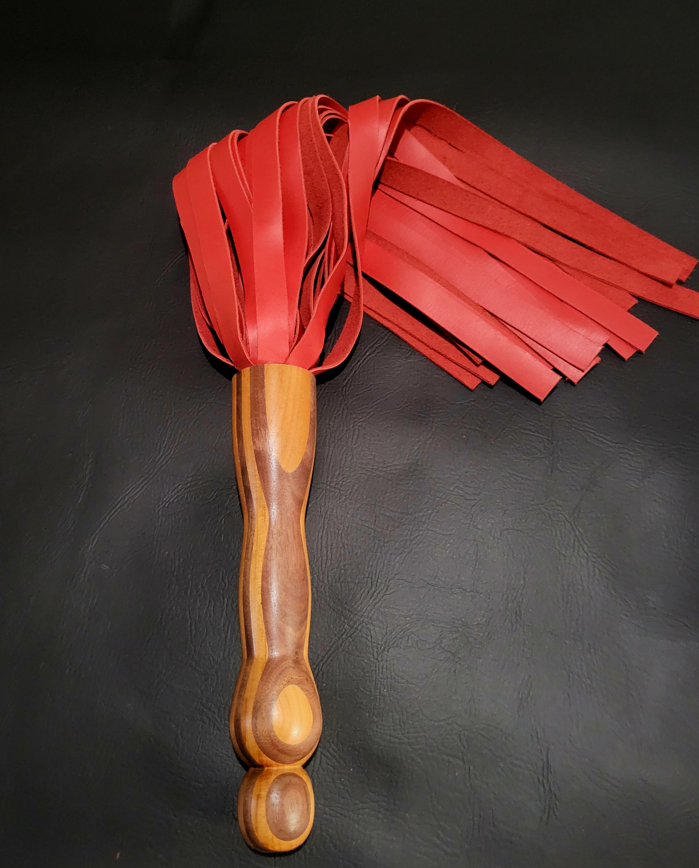 Red cherry/ walnut flogger 