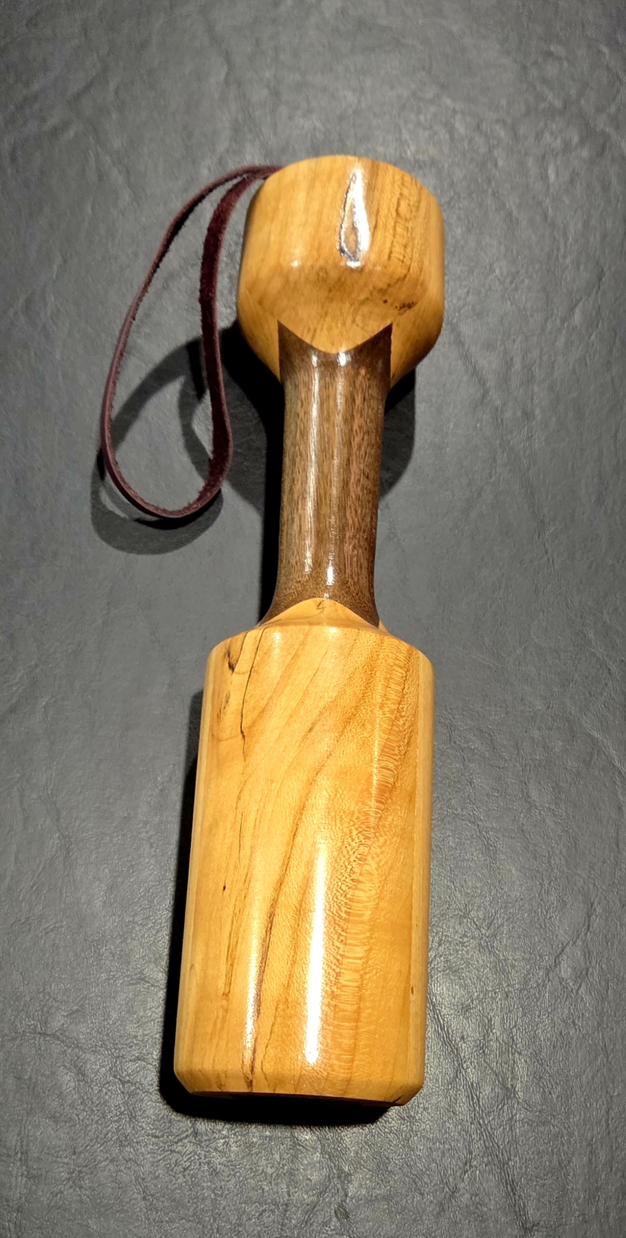 Mini butt buster- spalted maple and walnut 