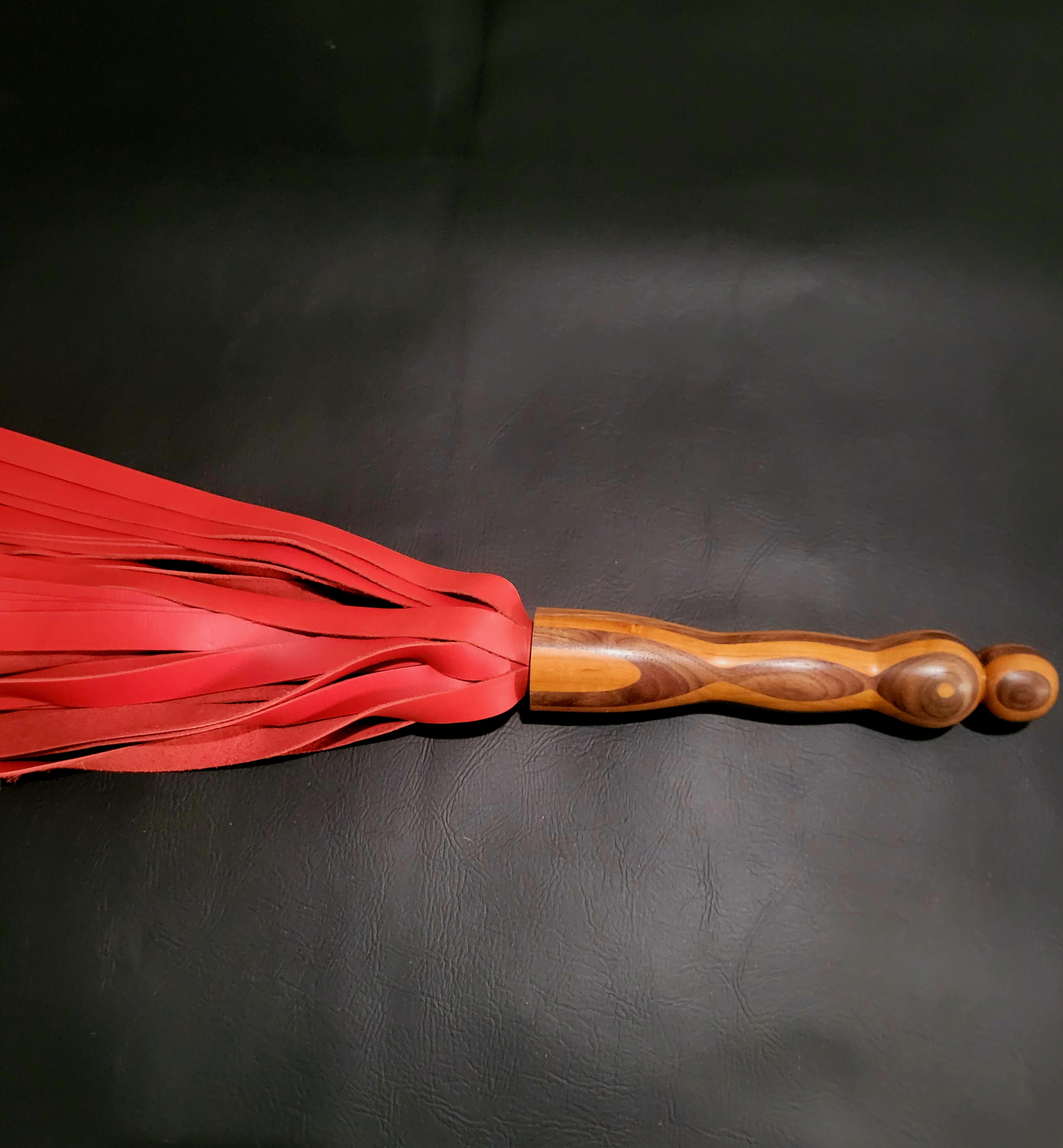 Red cherry/ walnut flogger 