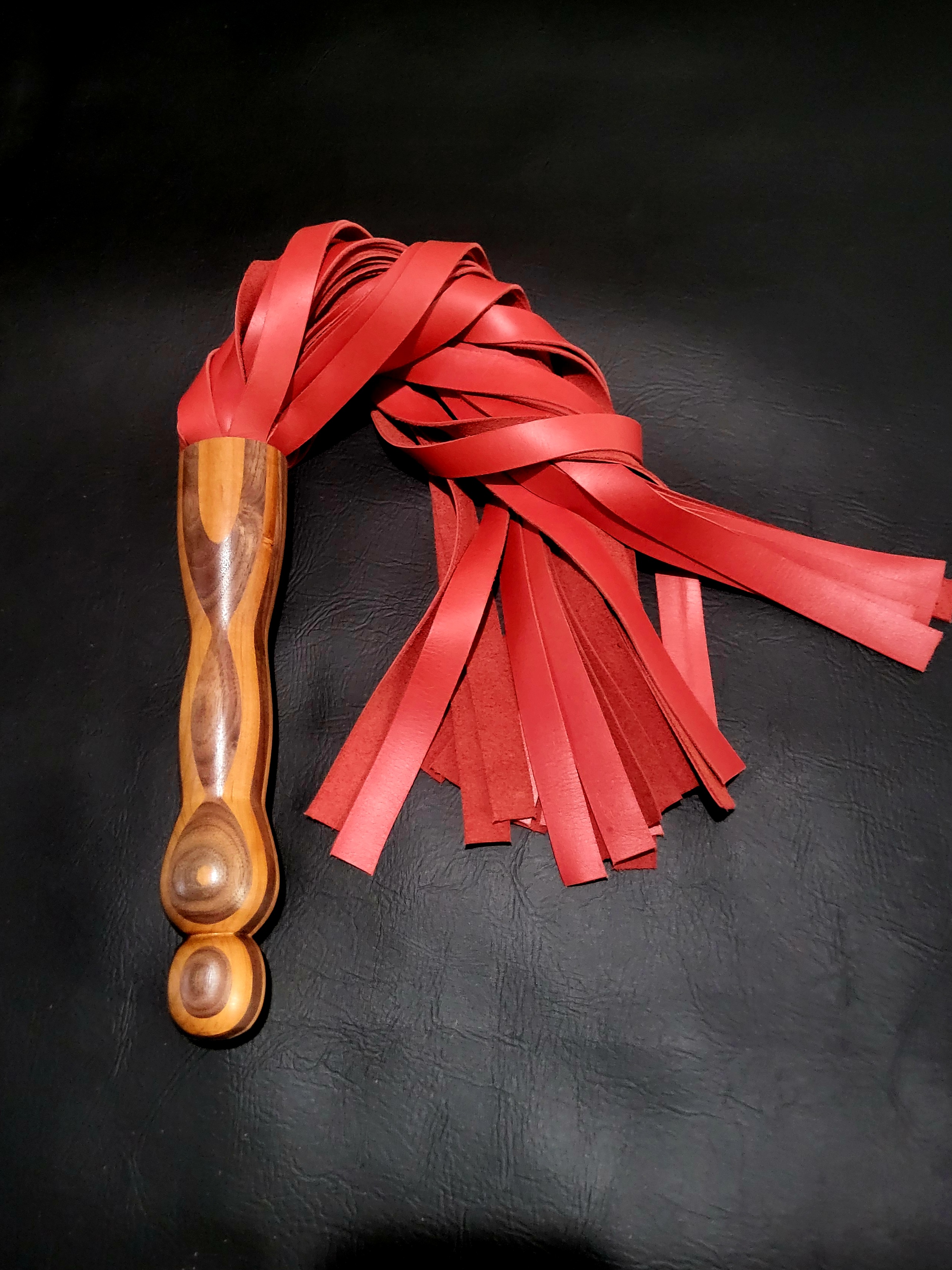 Red cherry/ walnut flogger 
