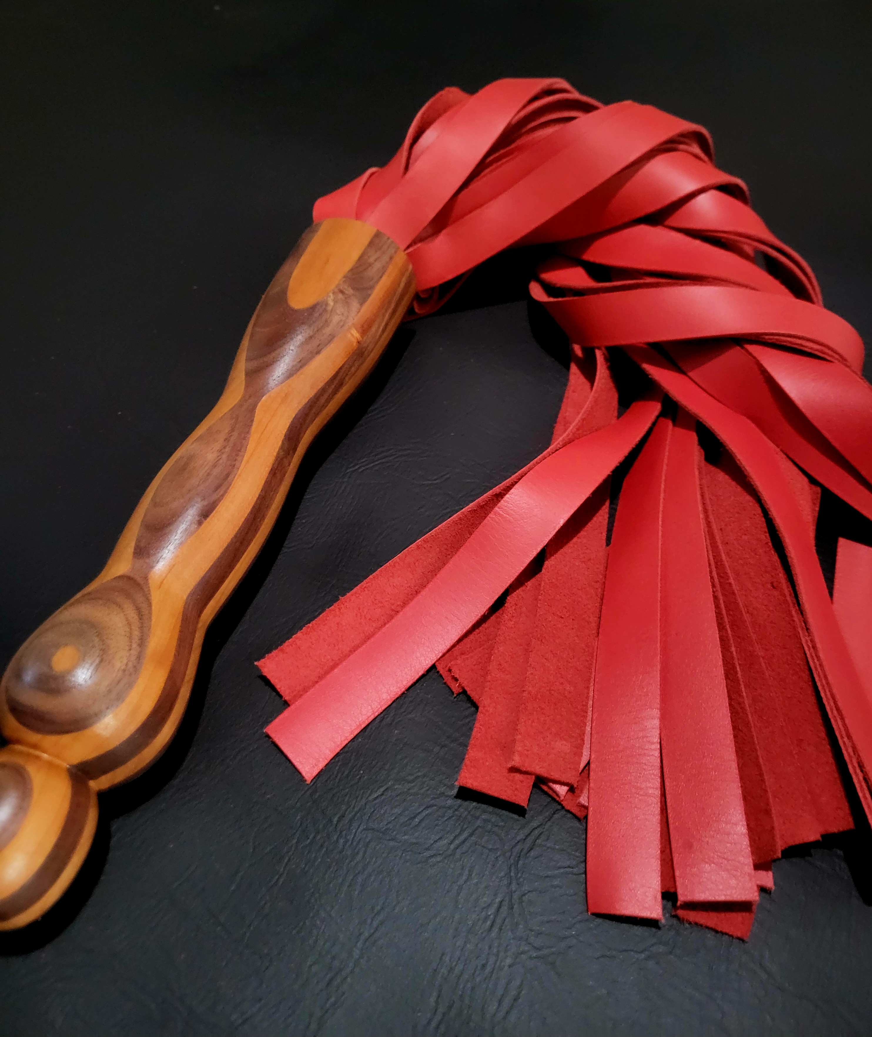 Red cherry/ walnut flogger 