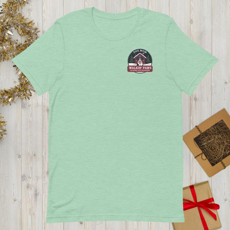 Dog Mom Christmas Badge: Tee