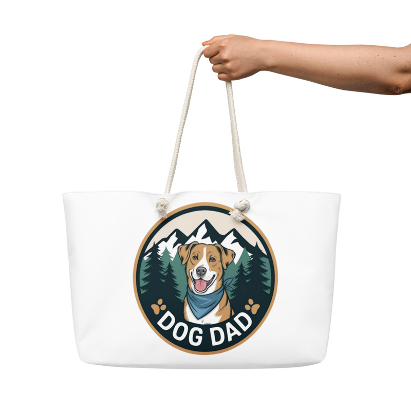 Dog Dad Badge: Weekender bag