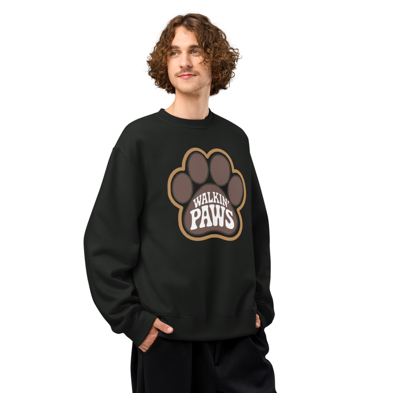 Retro Paw Logo: Crewneck
