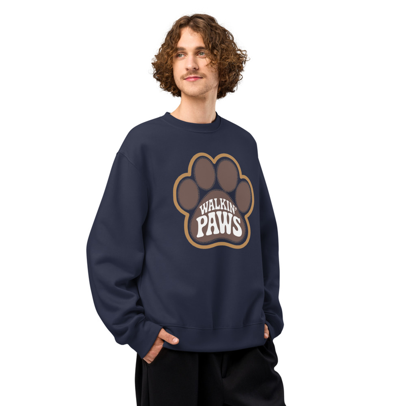 Retro Paw Logo: Crewneck