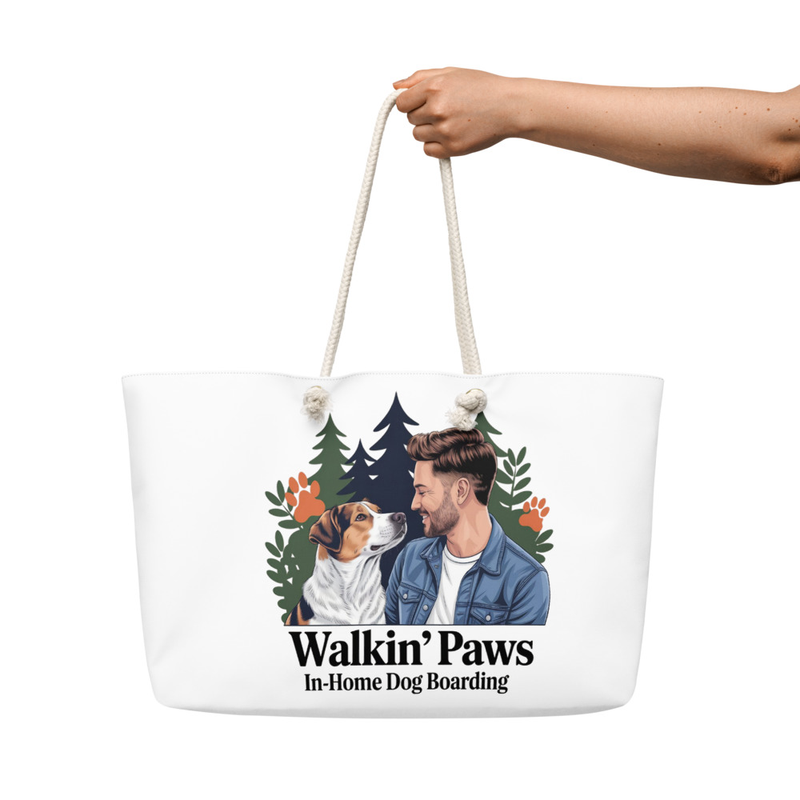 Dog Dad: Dog Portrait- Weekender Bag