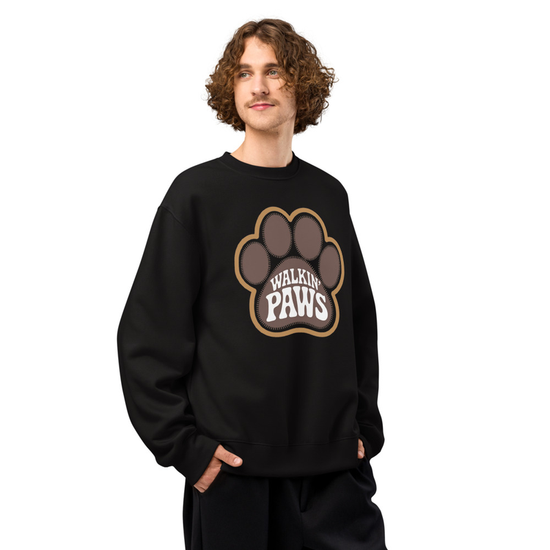 Retro Paw Logo: Crewneck