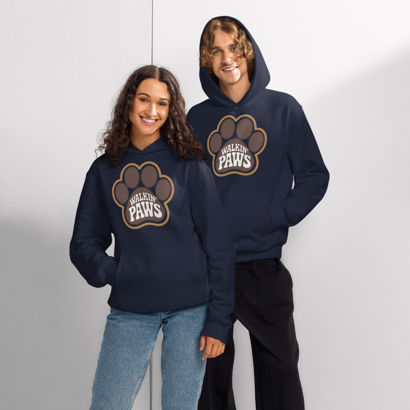 Retro Paw Logo: Hoodie